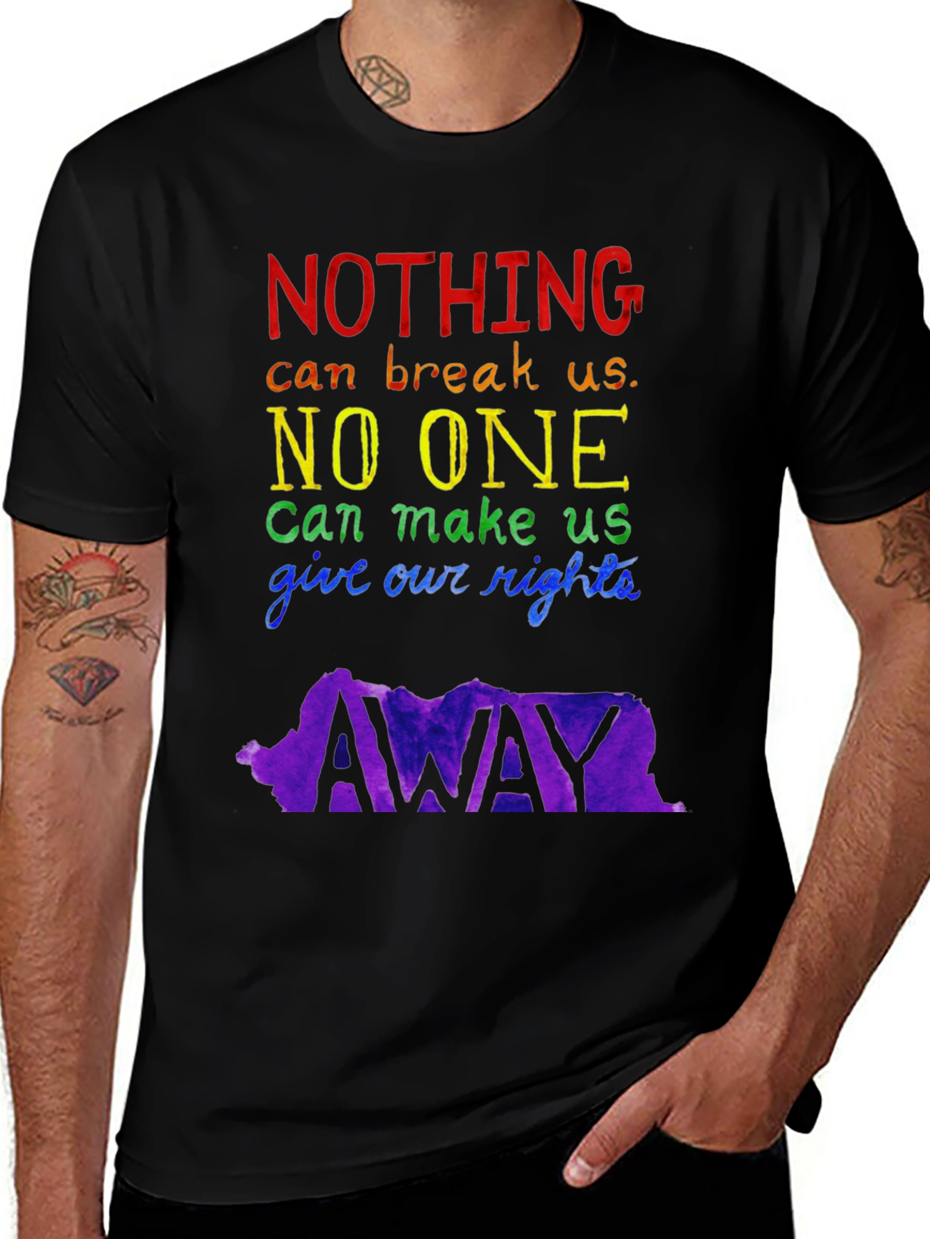 LGBTQ+ Pride T-Shirt: Nothing Can Break Us