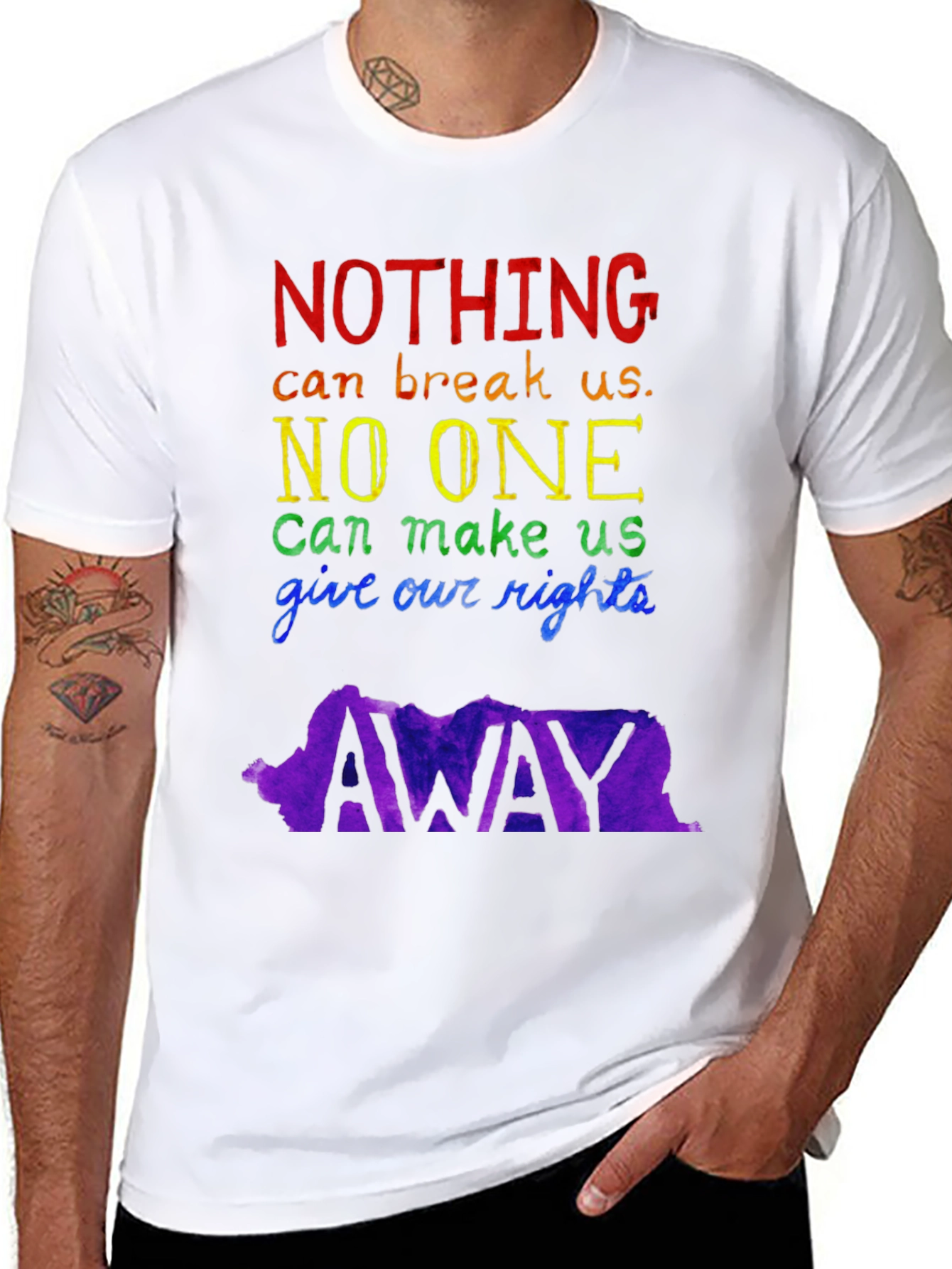 LGBTQ+ Pride T-Shirt: Nothing Can Break Us
