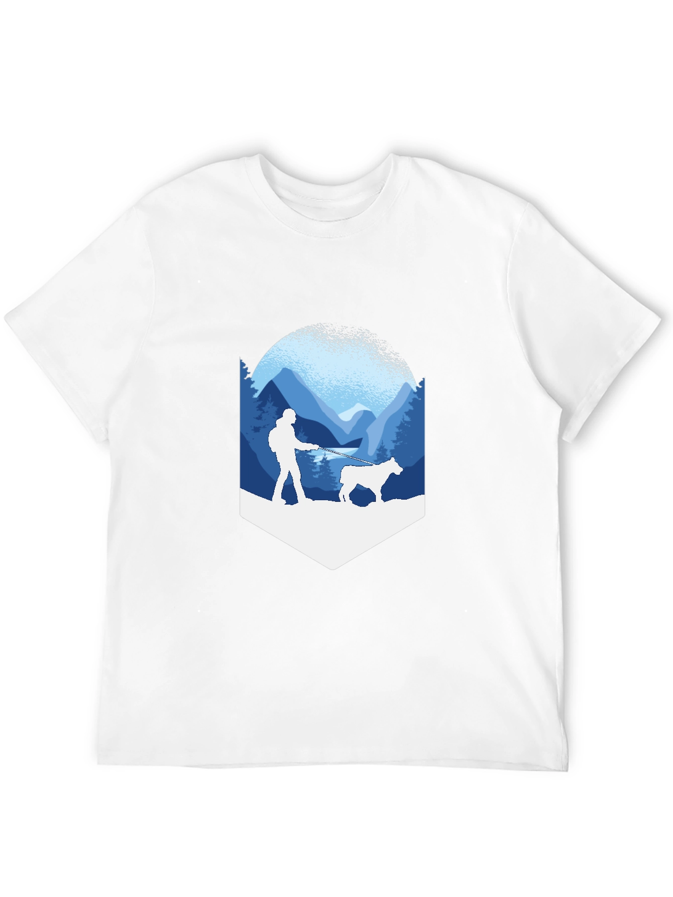 Hiker & Dog Graphic Tee - Adventure Ready!
