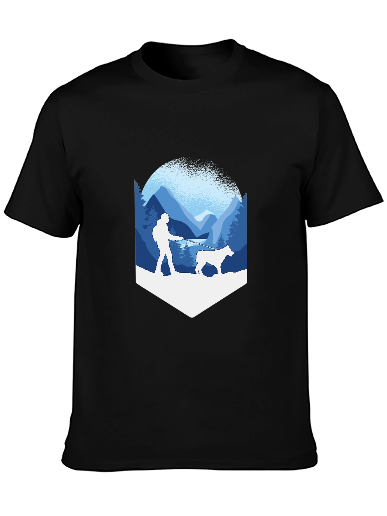 Hiker & Dog Graphic Tee - Adventure Ready!