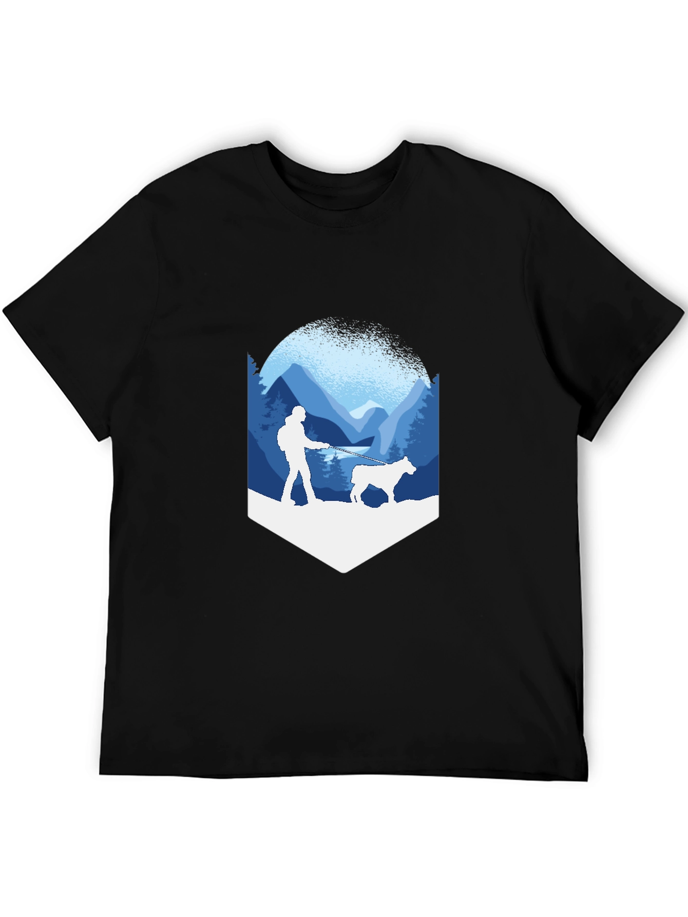 Hiker & Dog Graphic Tee - Adventure Ready!
