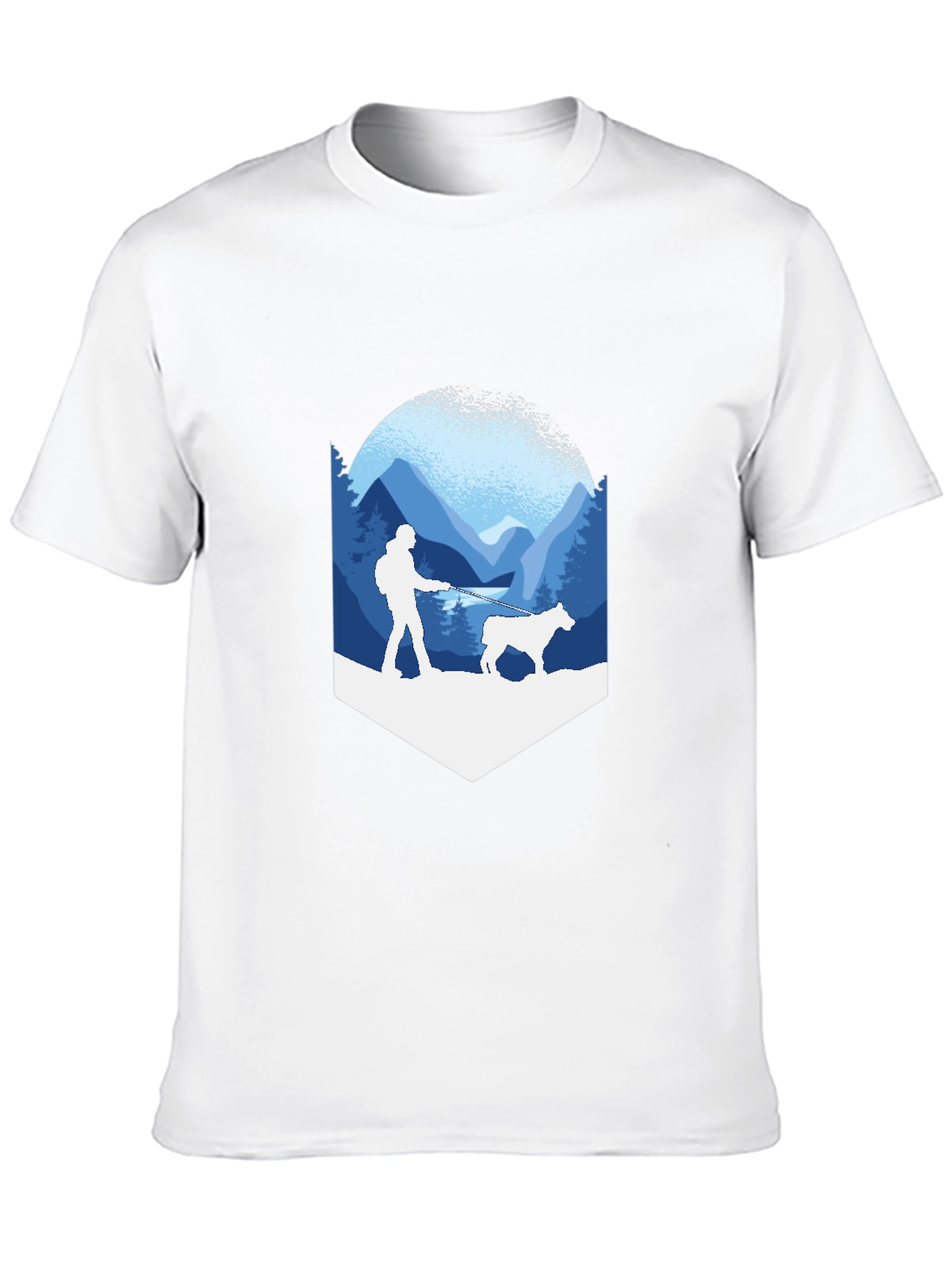 Hiker & Dog Graphic Tee - Adventure Ready!