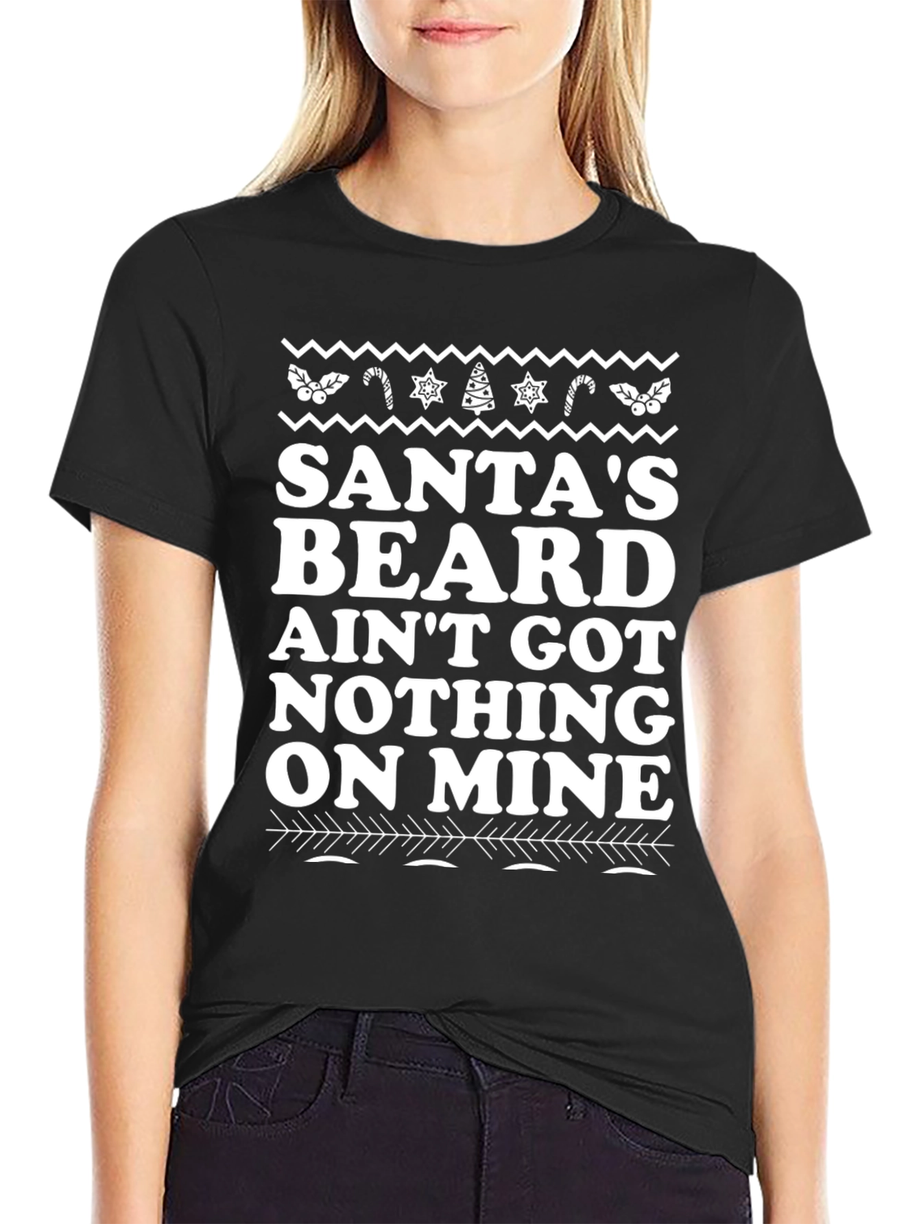 Santas Beard T-Shirt - Holiday Funny Tee