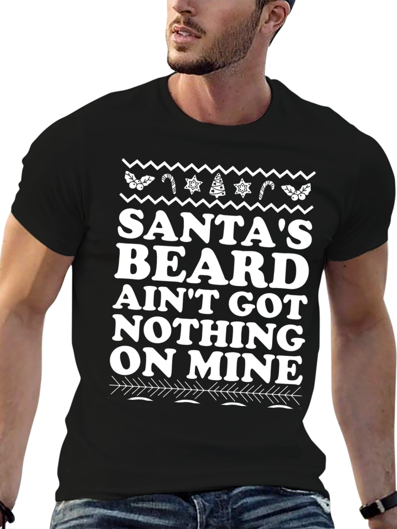 Santas Beard T-Shirt - Holiday Funny Tee