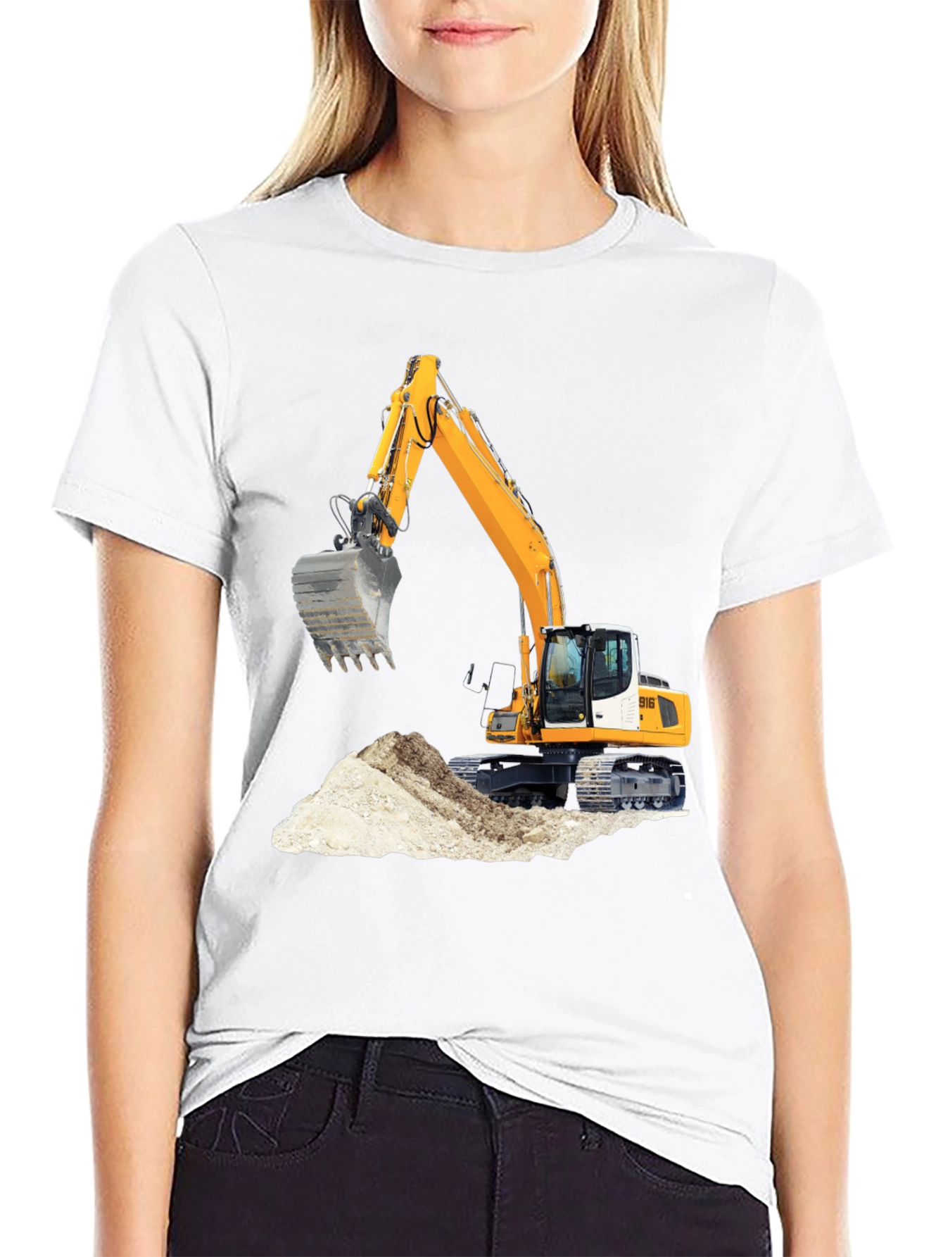 Excavator Graphic Tee - Black