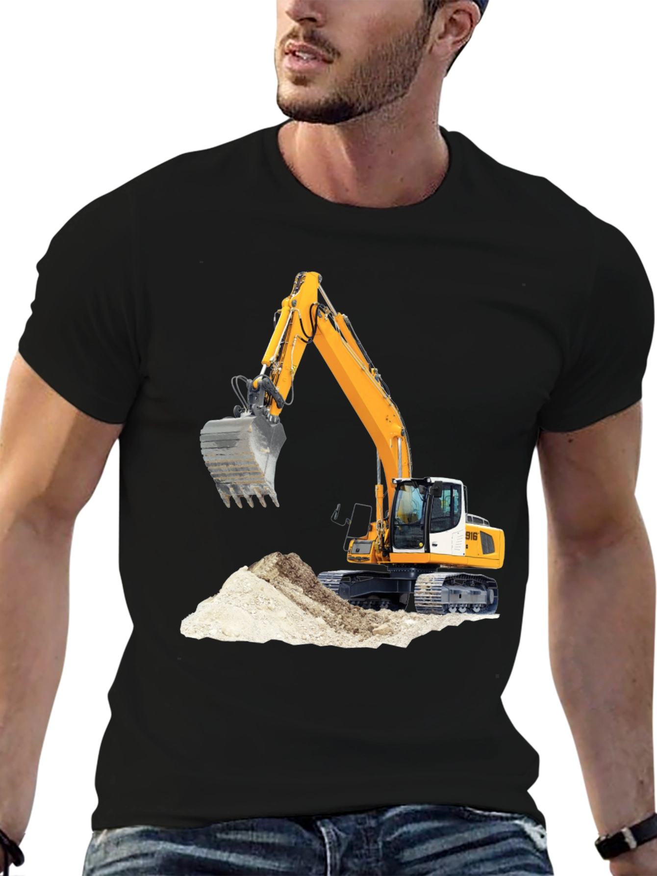 Excavator Graphic Tee - Black
