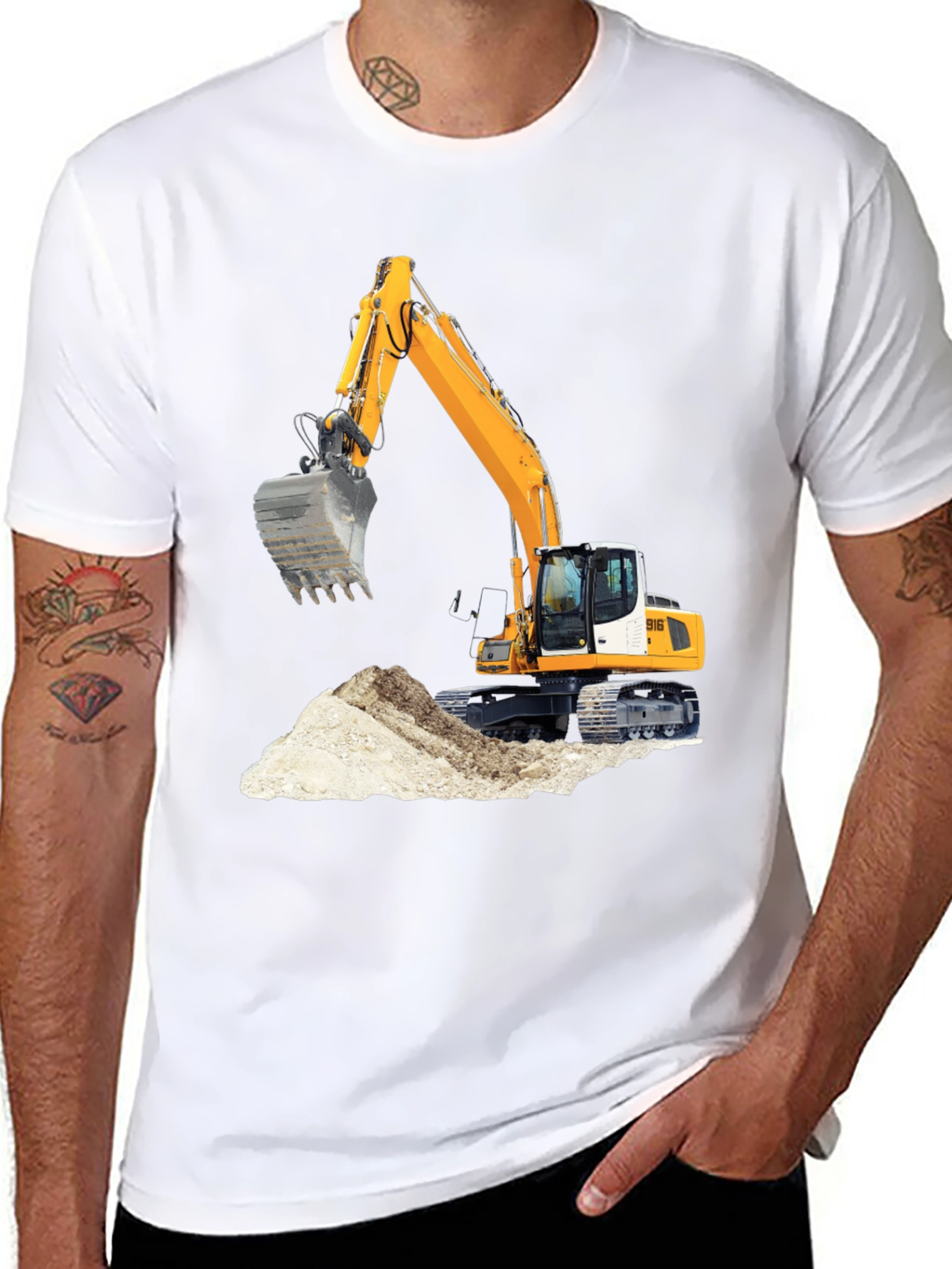 Excavator Graphic Tee - Black