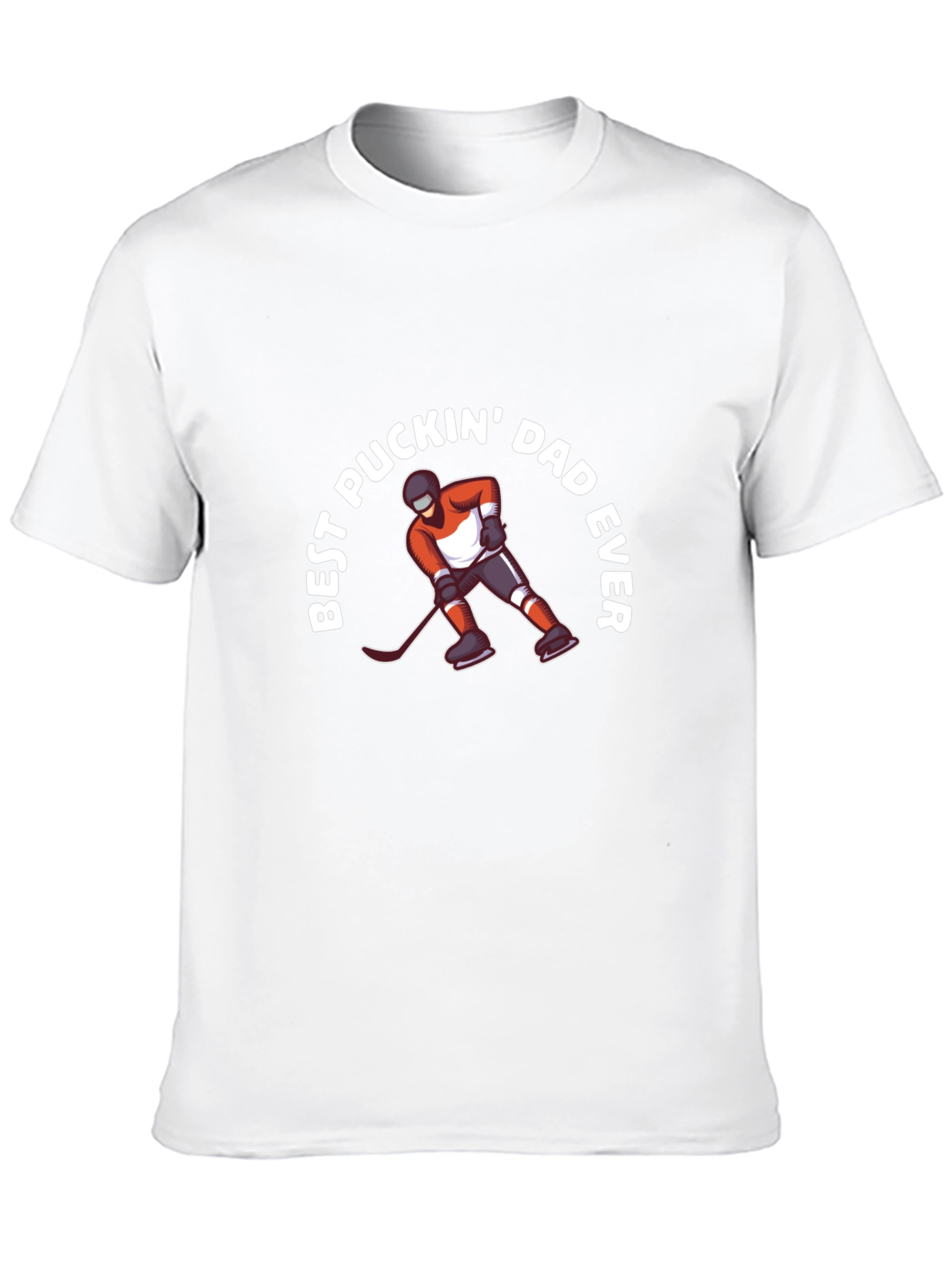 Best Puckin Dad Ever Hockey T-Shirt