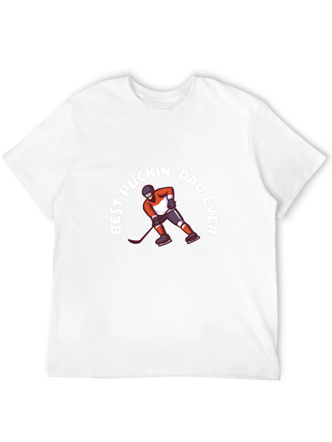 Best Puckin Dad Ever Hockey T-Shirt