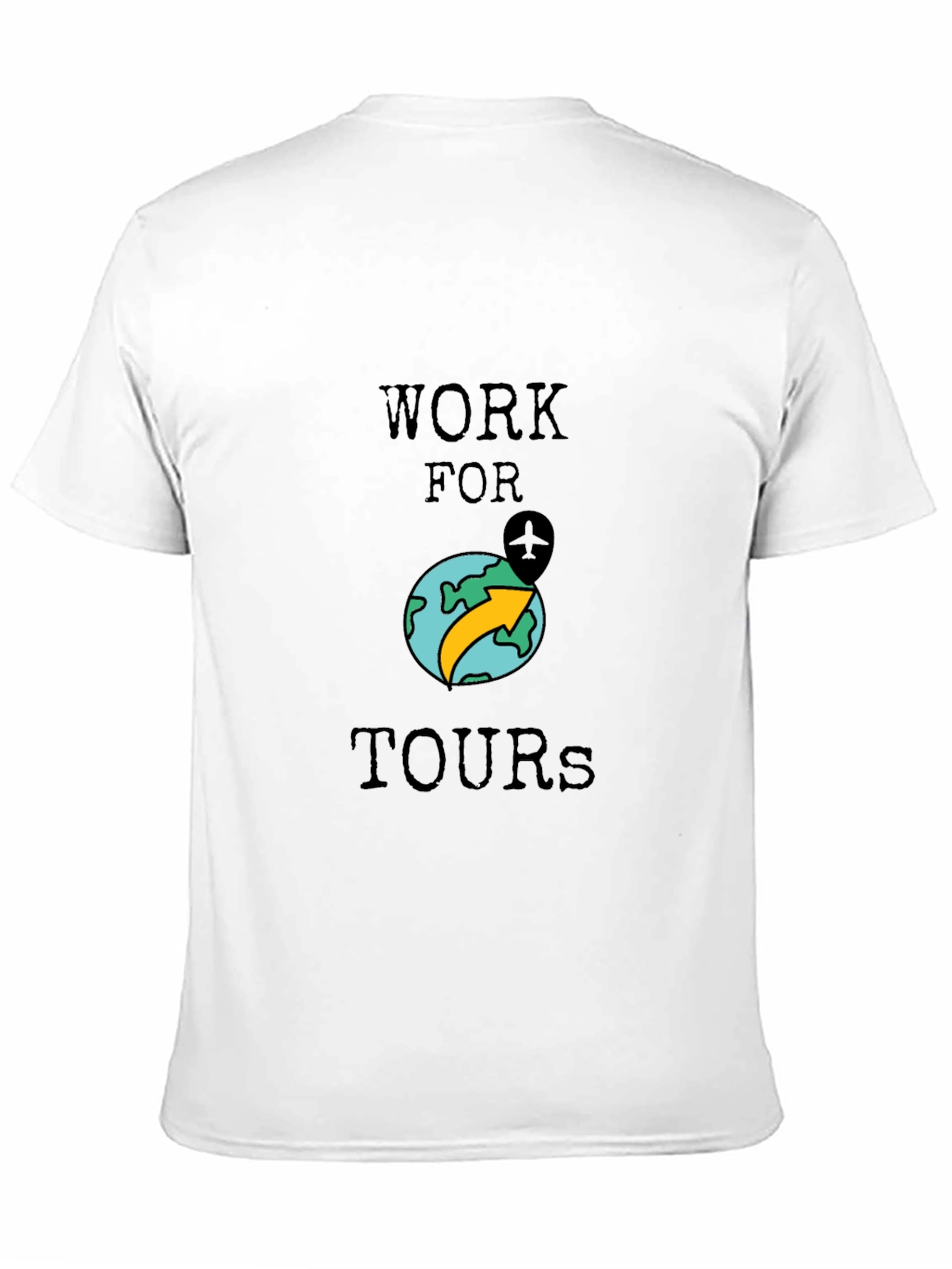Work for Tours Graphic Tee - Black