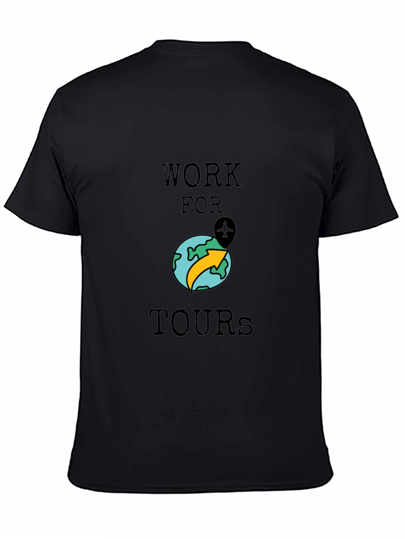 Work for Tours Graphic Tee - Black