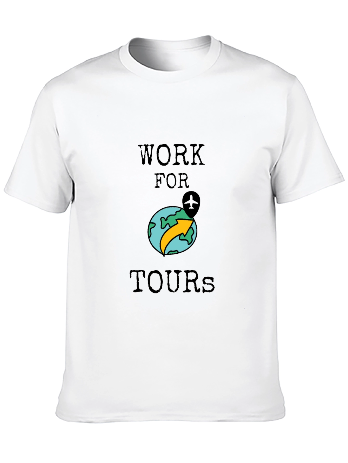 Work for Tours Graphic Tee - Black