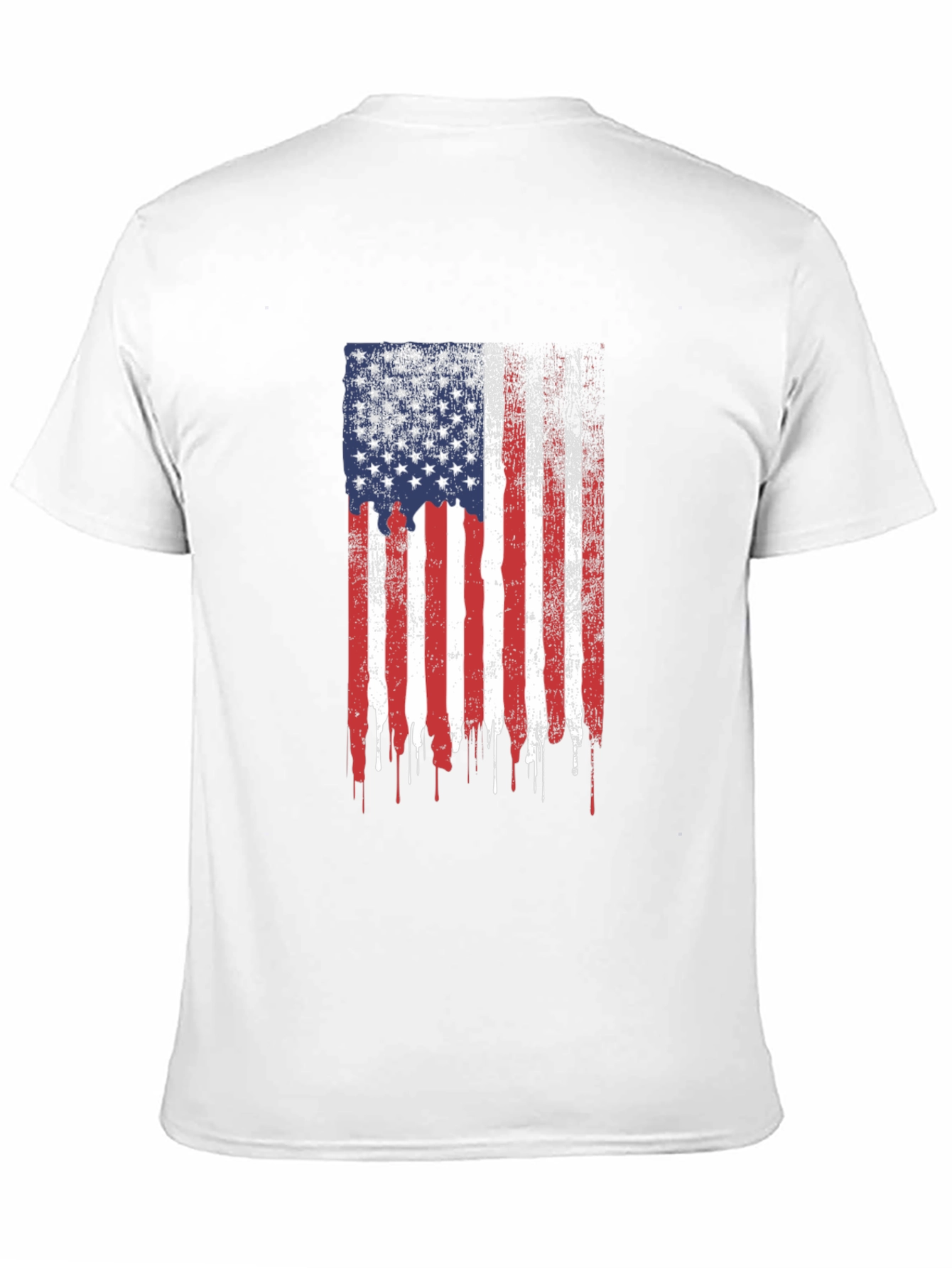 American Flag Distressed Graphic T-Shirt