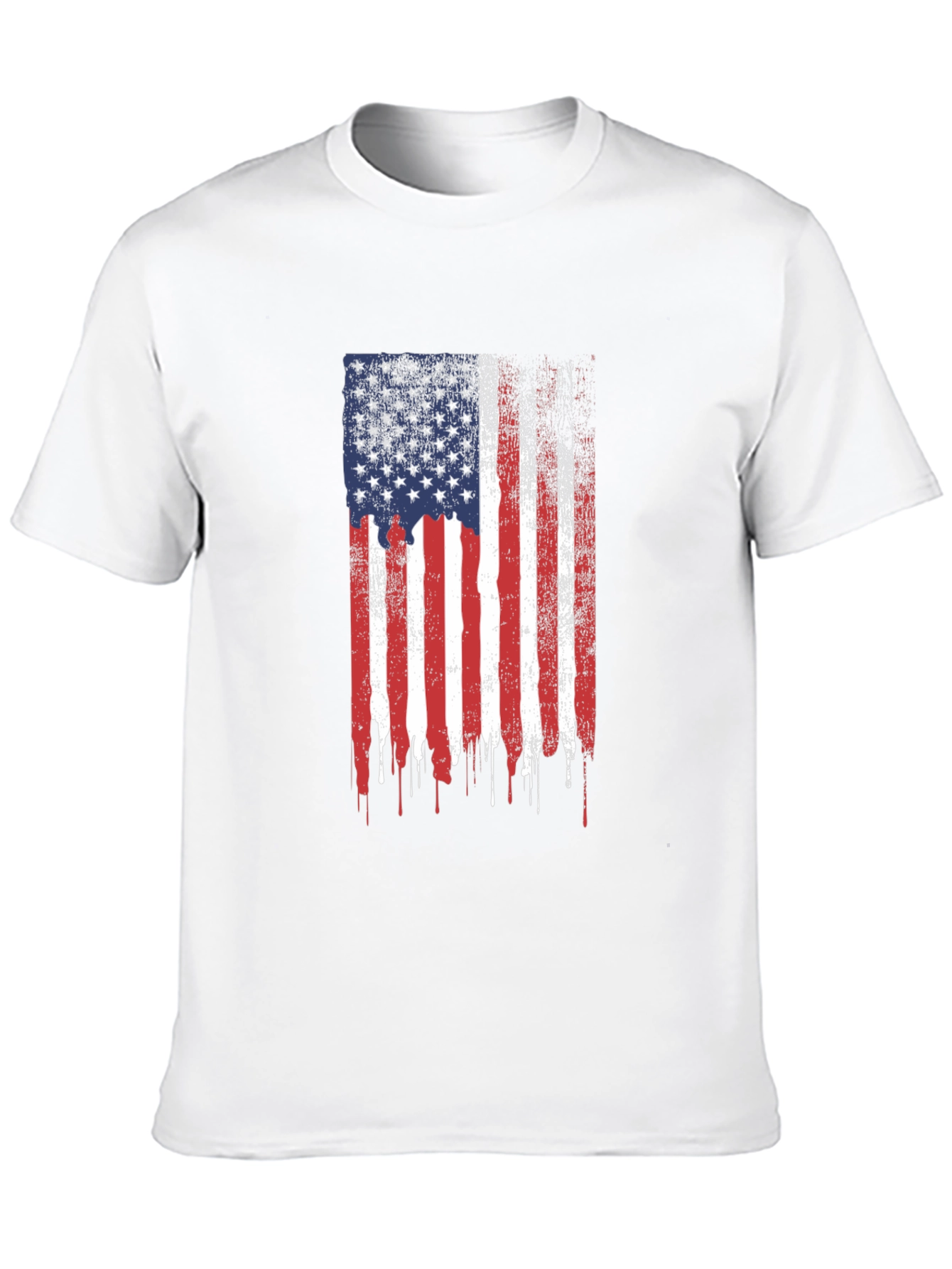 American Flag Distressed Graphic T-Shirt