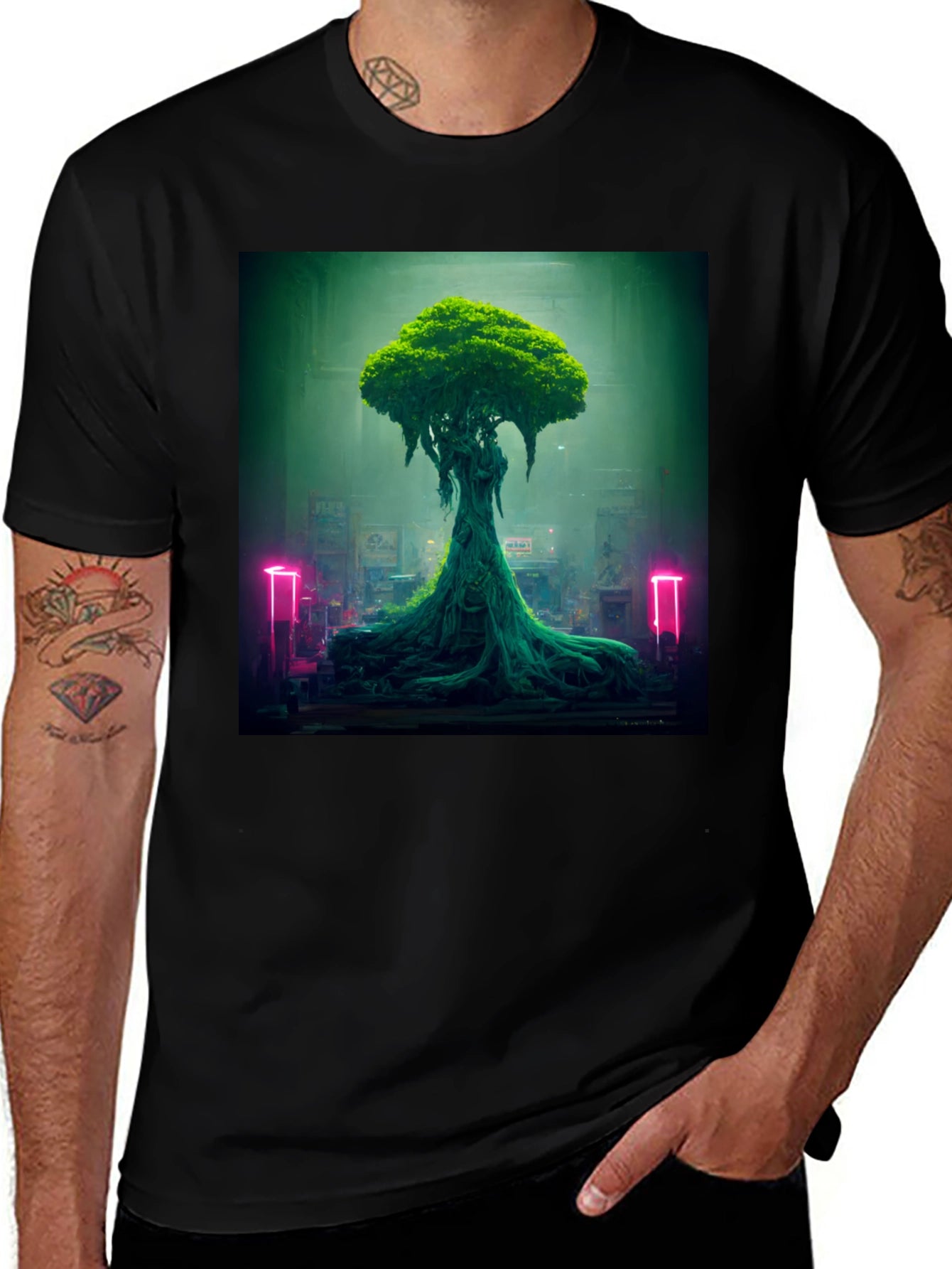 Natures Embrace Tee - Urban Tree Graphic