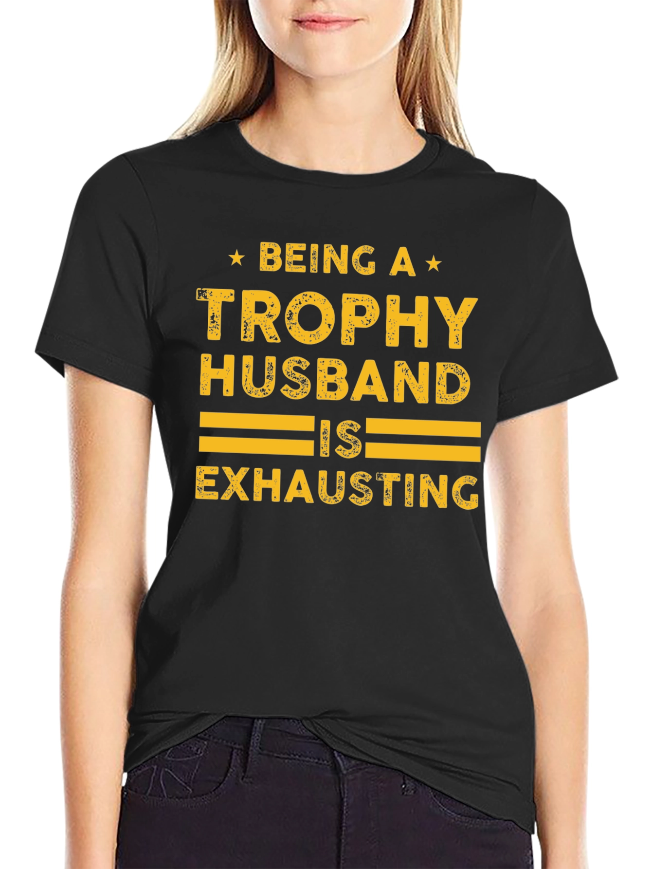 Trophy Husband Graphic Tee - Fun Novelty Shirt