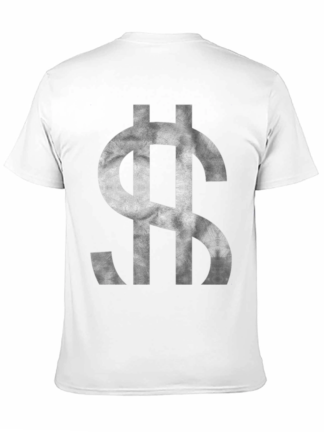 Dollar Sign Graphic Tee - Black Cotton T-Shirt
