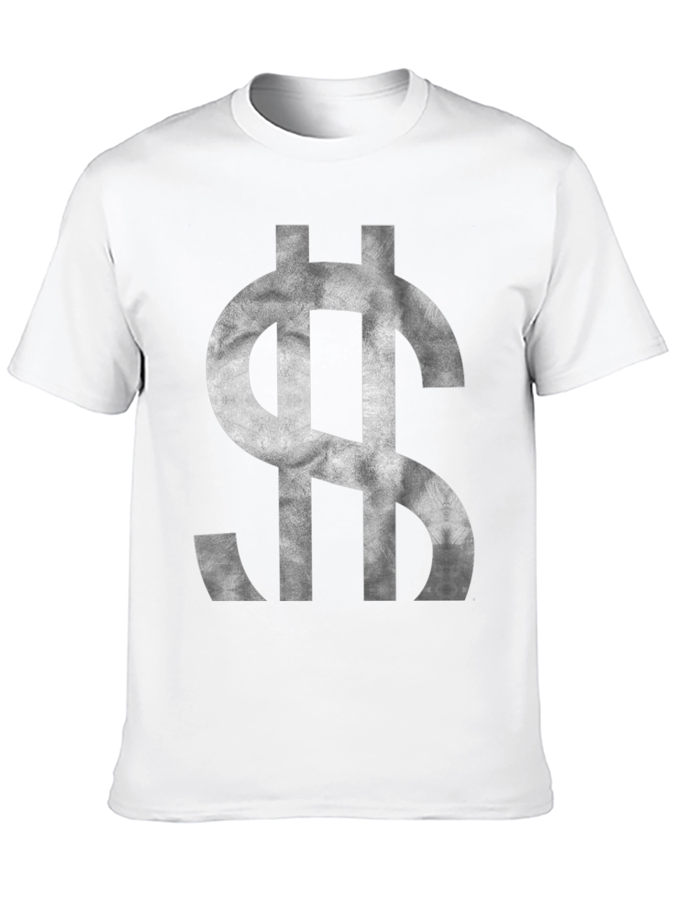 Dollar Sign Graphic Tee - Black Cotton T-Shirt