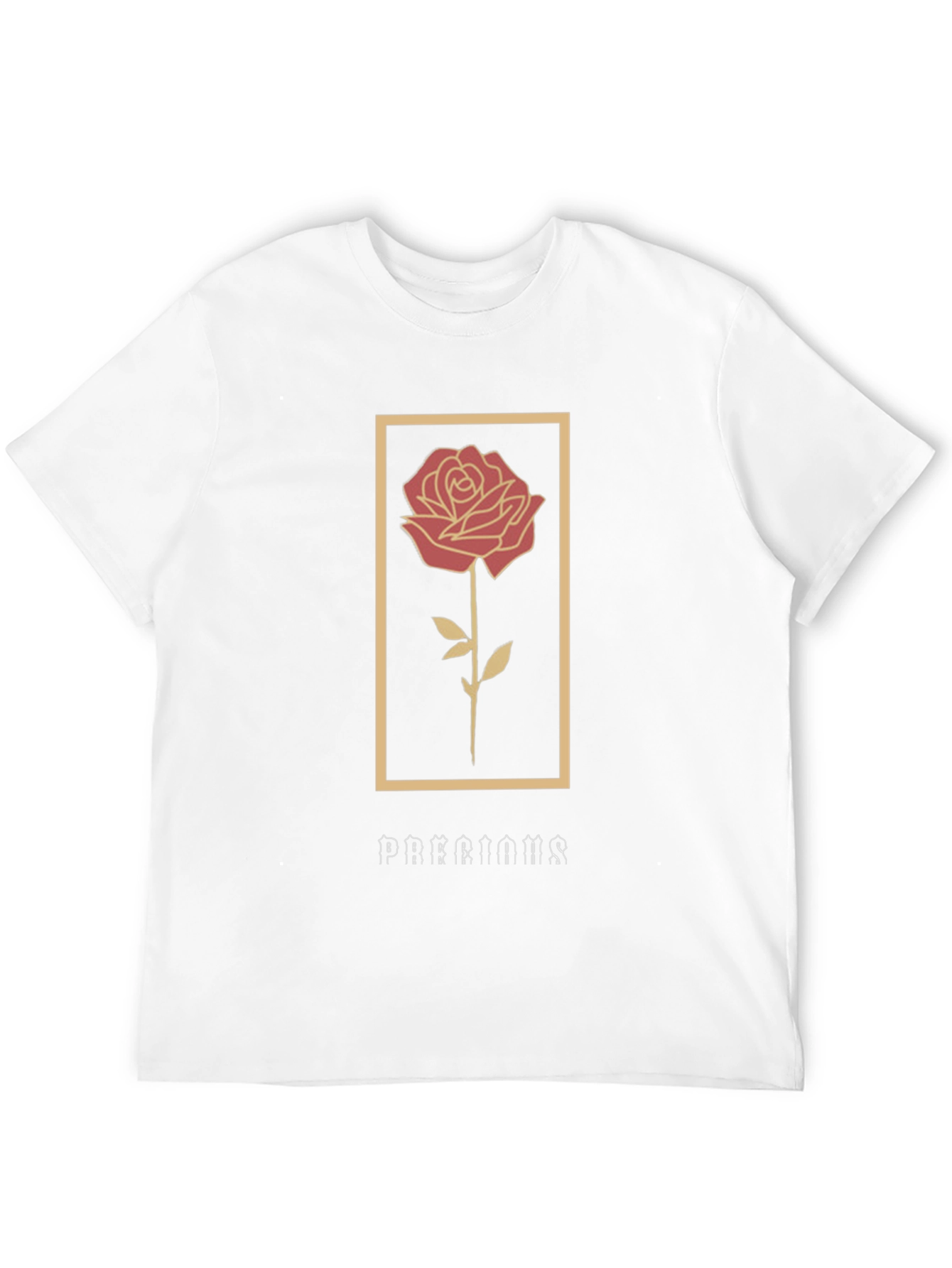 Rose Graphic T-Shirt - Stylish Floral Design