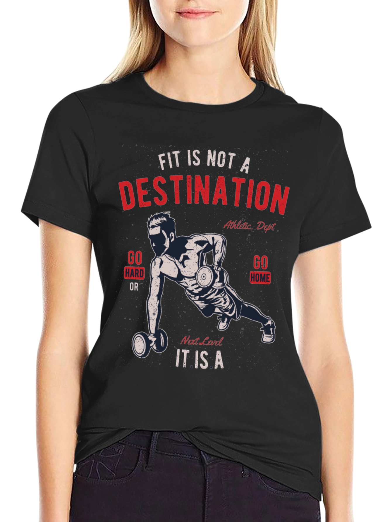 Fitness Motivation T-Shirt - Destination Graphic Tee