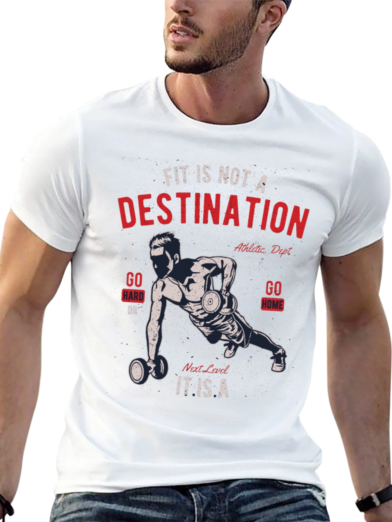 Fitness Motivation T-Shirt - Destination Graphic Tee