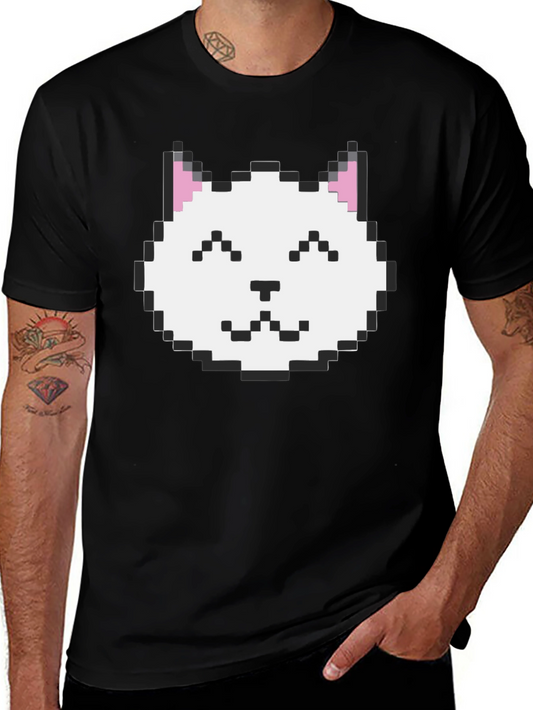 Pixel Cat T-Shirt - Retro Gaming Style