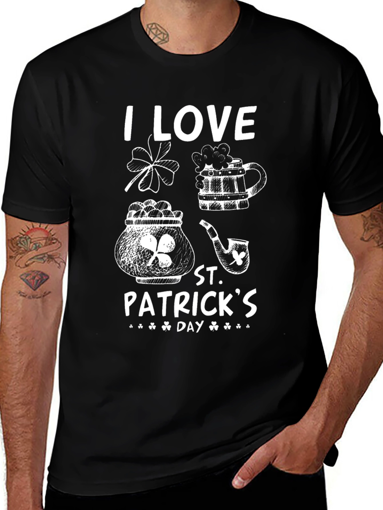 I Love St. Patricks Day Graphic Tee