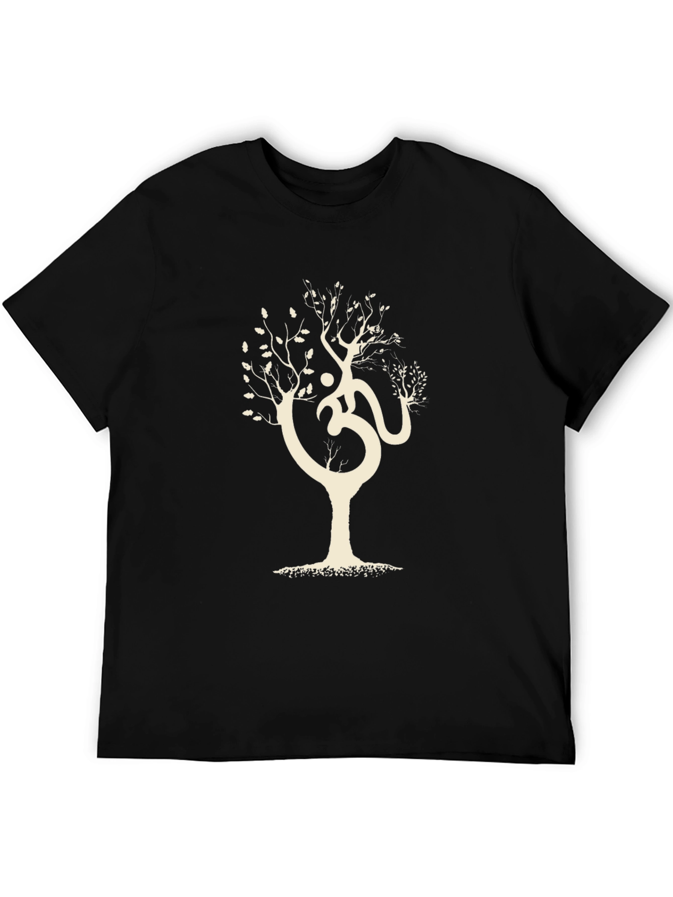 Om Tree Graphic Tee - Black