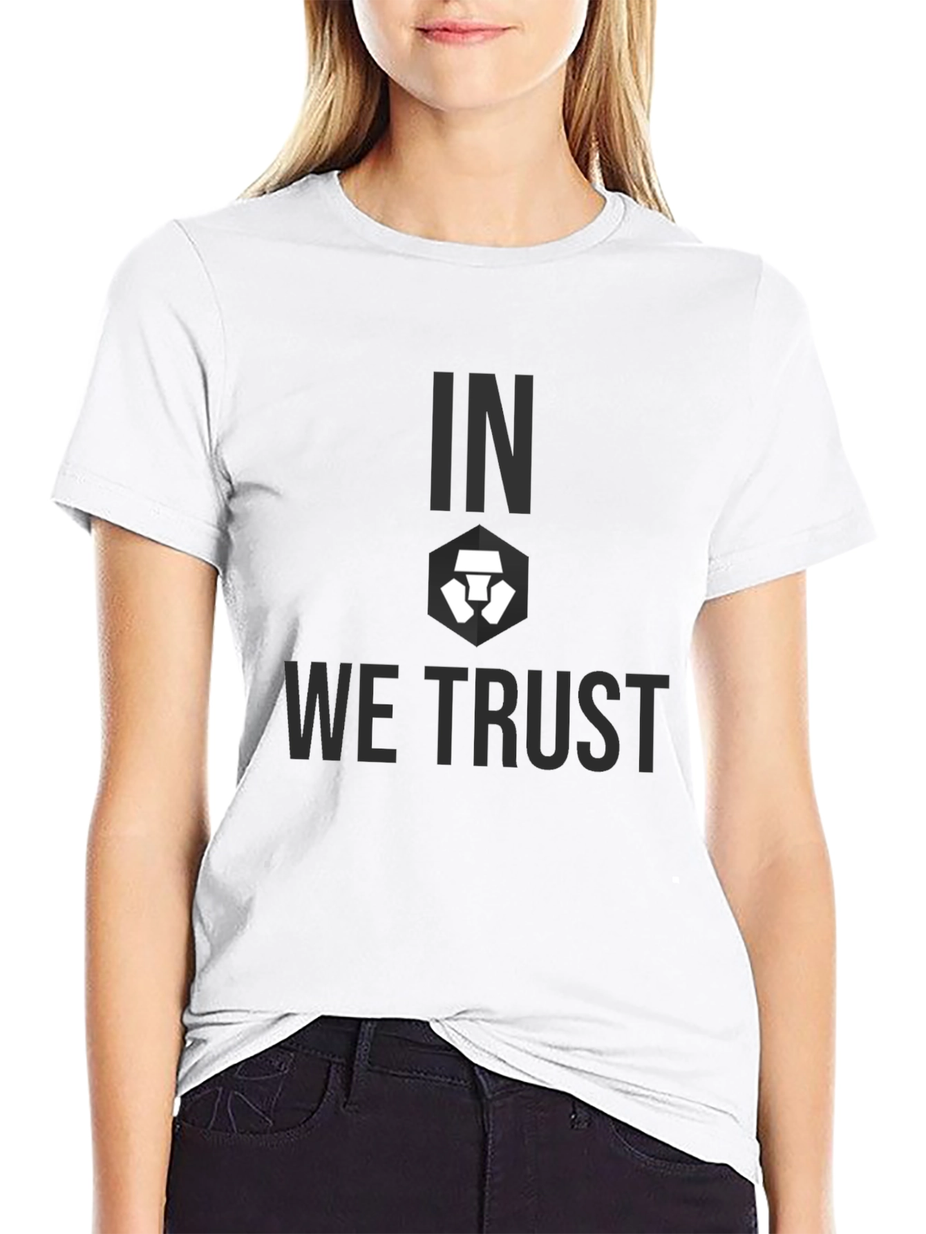 Crypto.com In We Trust Black Graphic T-Shirt