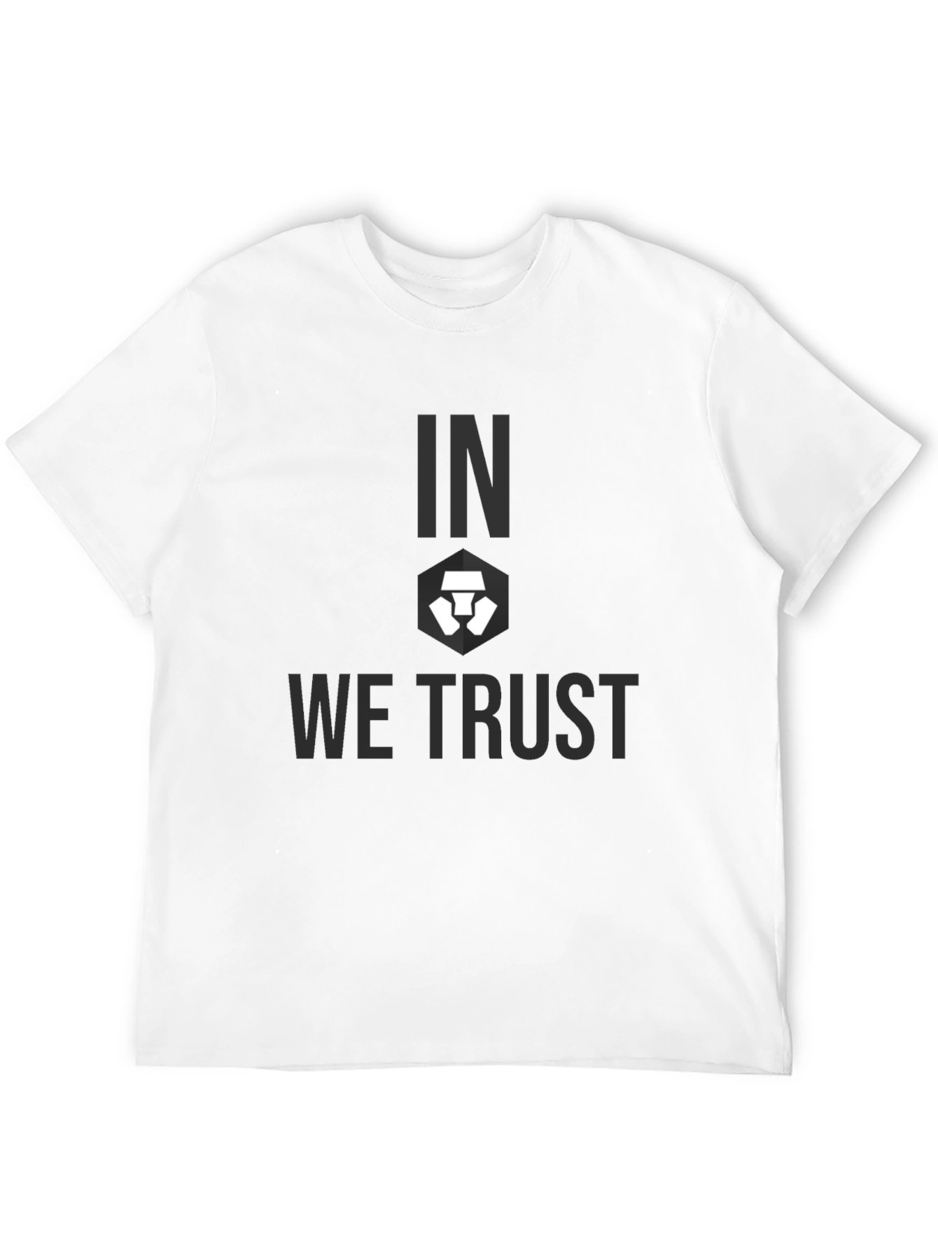 Crypto.com In We Trust Black Graphic T-Shirt