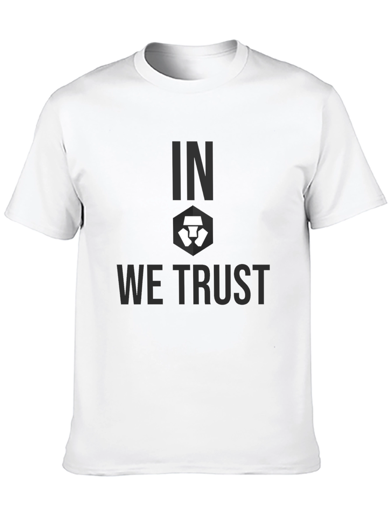 Crypto.com In We Trust Black Graphic T-Shirt