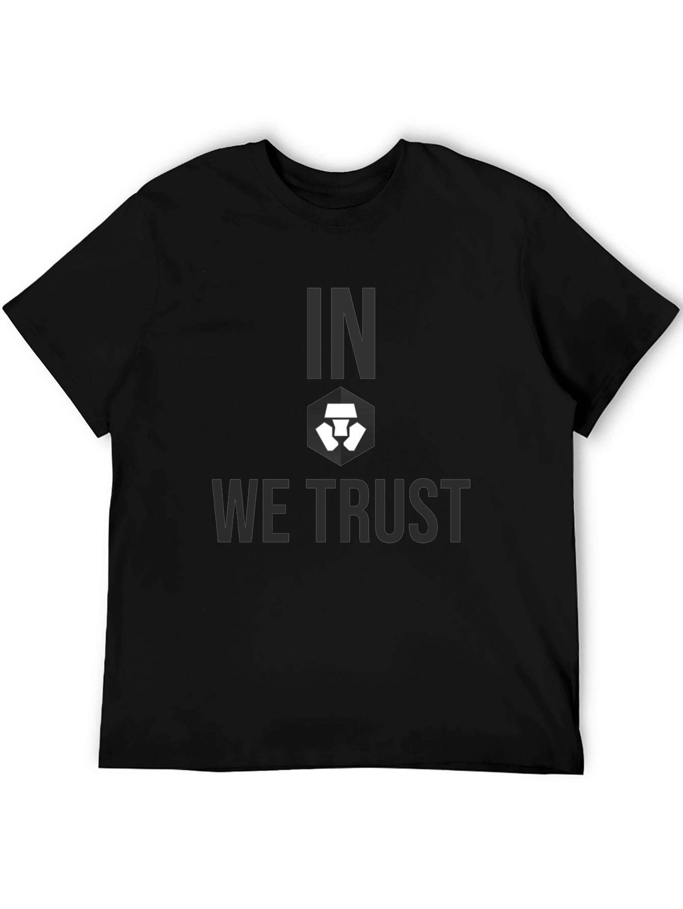 Crypto.com In We Trust Black Graphic T-Shirt