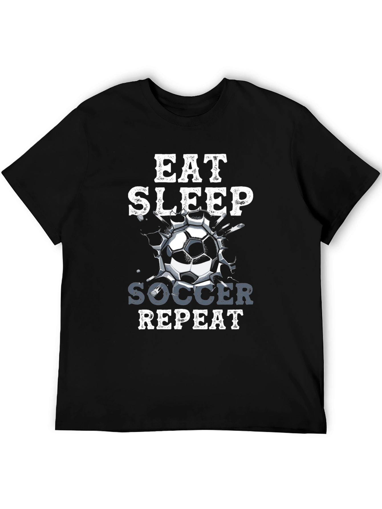Eat Sleep Soccer Repeat Graphic T-Shirt