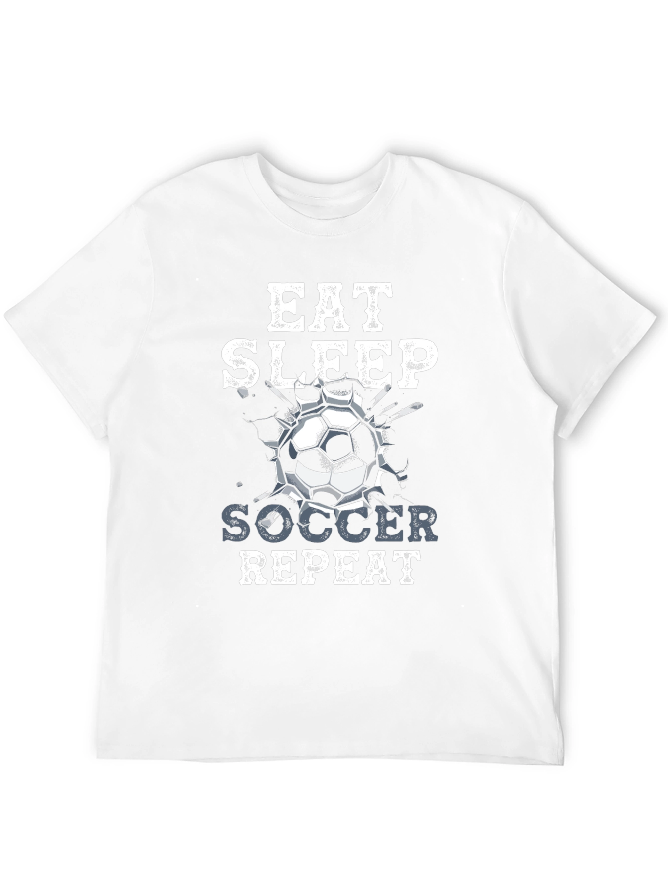 Eat Sleep Soccer Repeat Graphic T-Shirt