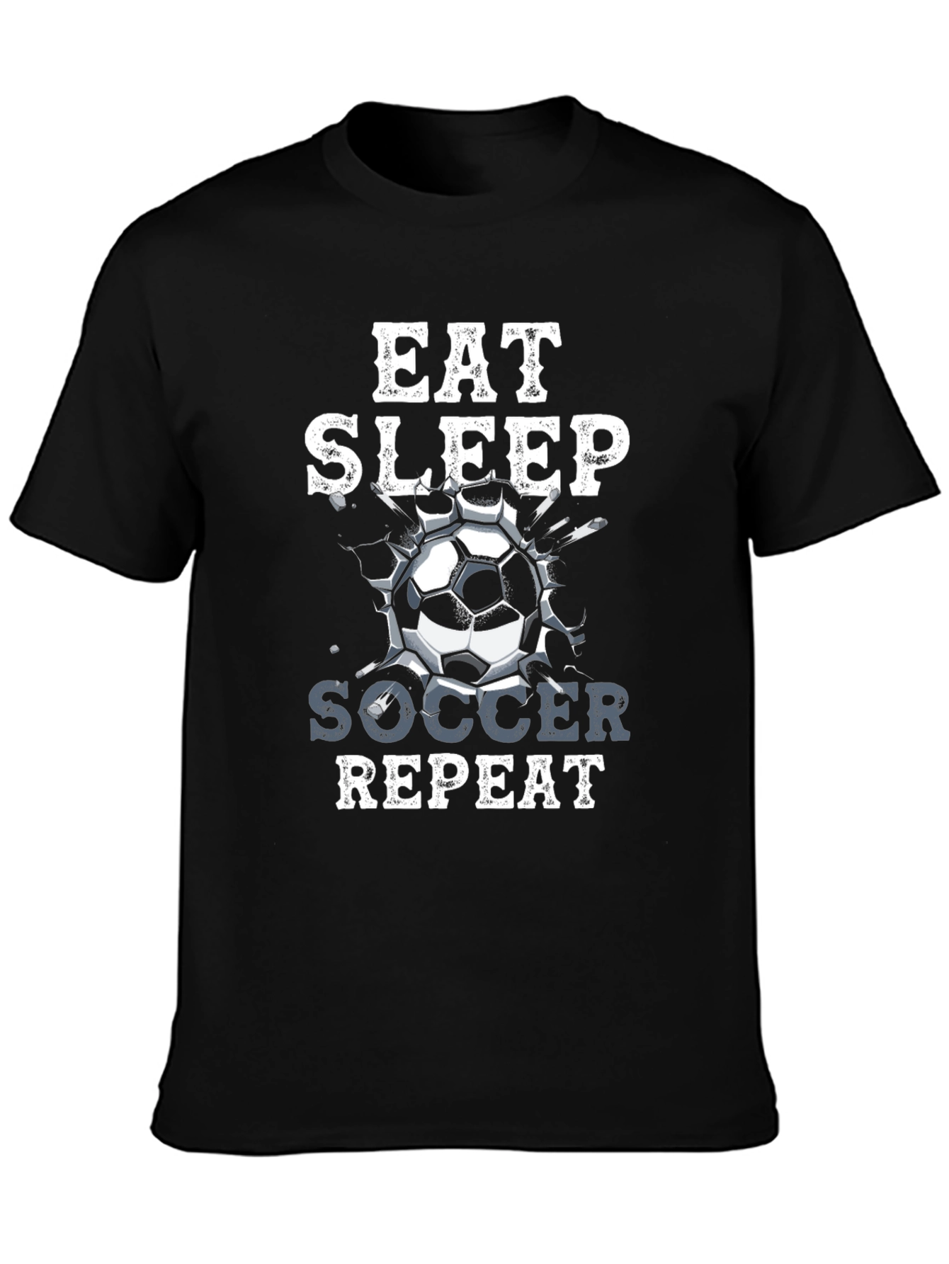 Eat Sleep Soccer Repeat Graphic T-Shirt