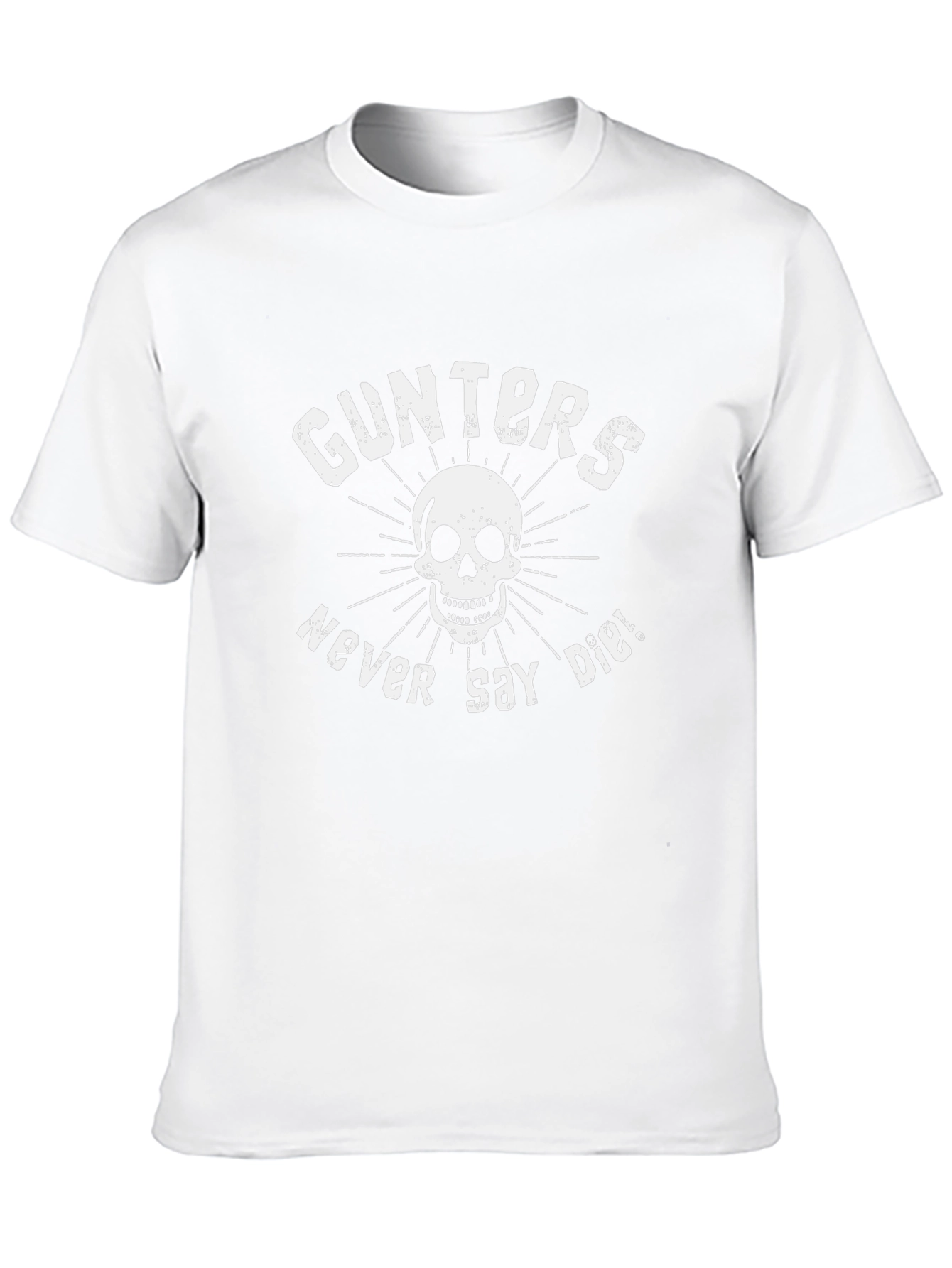 Gunters Never Say Die Skull Graphic Tee - Black