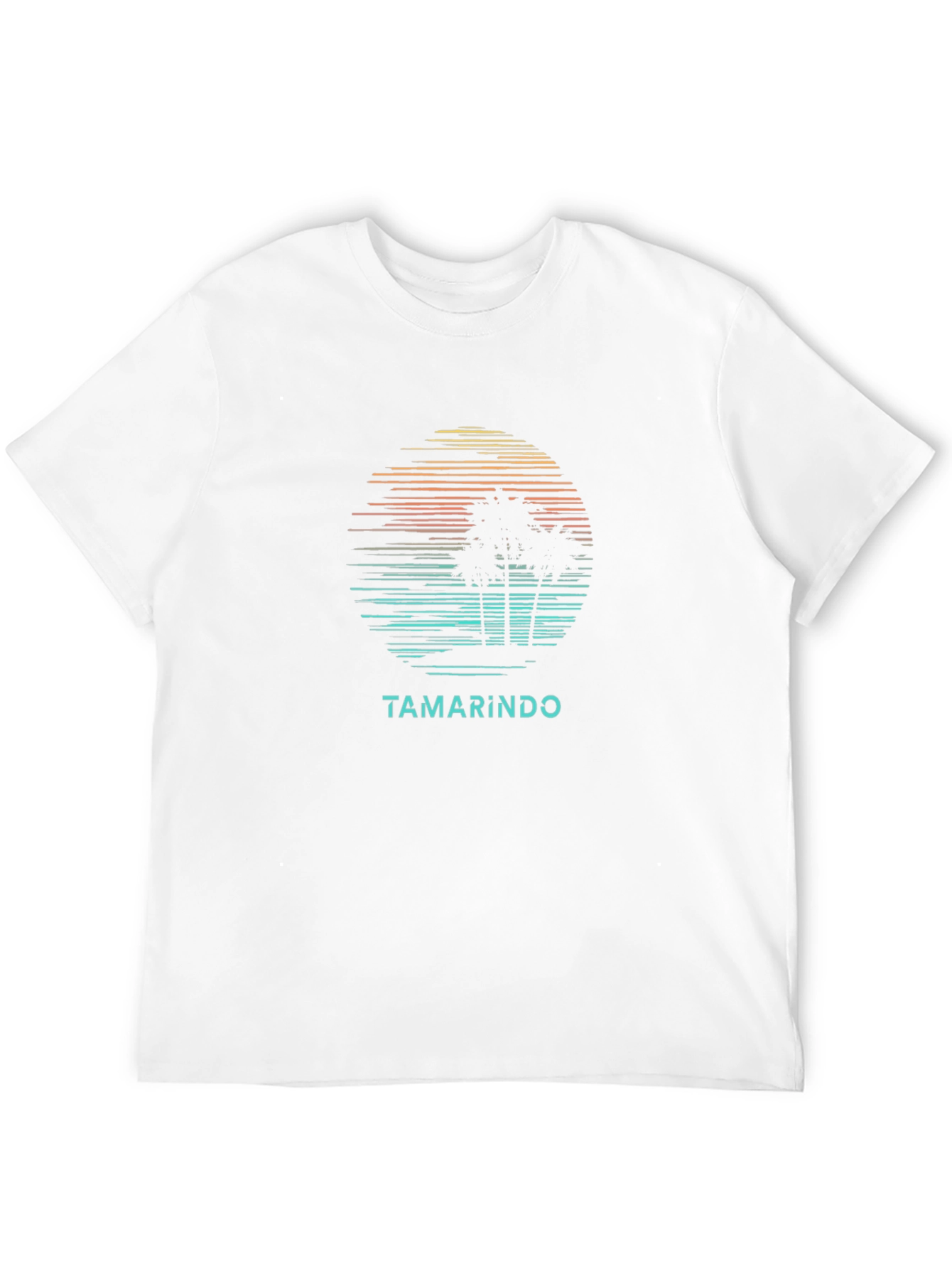 Tamarindo Palm Tree T-Shirt - Black Cotton Graphic Tee