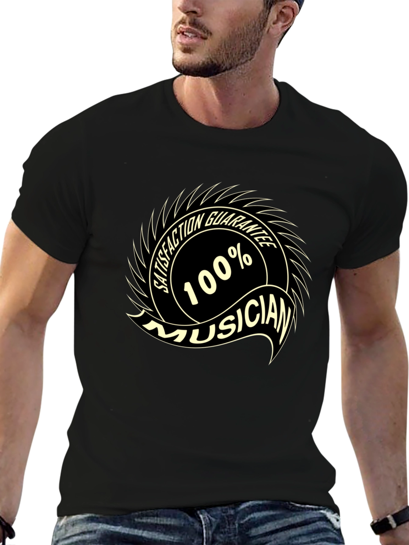 100% Musician Black T-Shirt