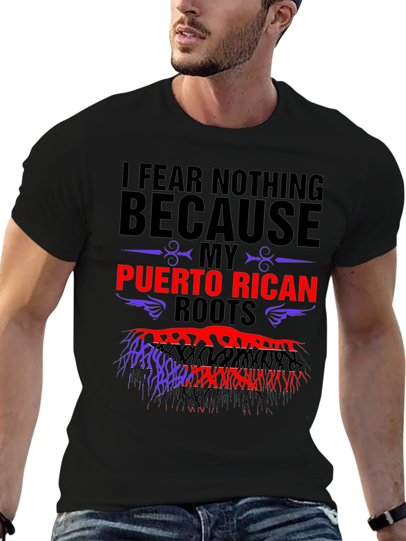 Puerto Rican Roots T-Shirt - I Fear Nothing