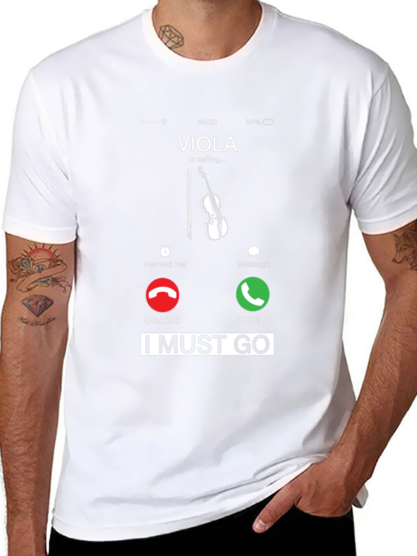 Viola Calling T-Shirt - I Must Go!