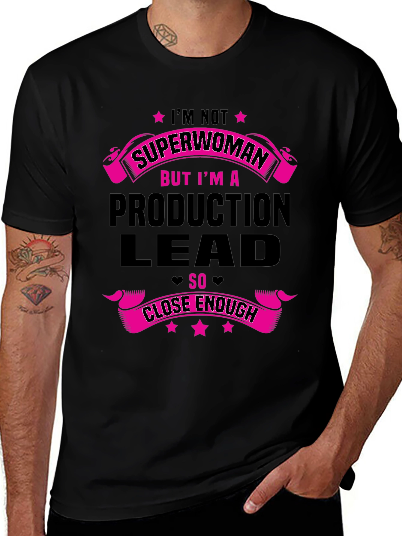 Production Lead Superwoman Funny T-Shirt