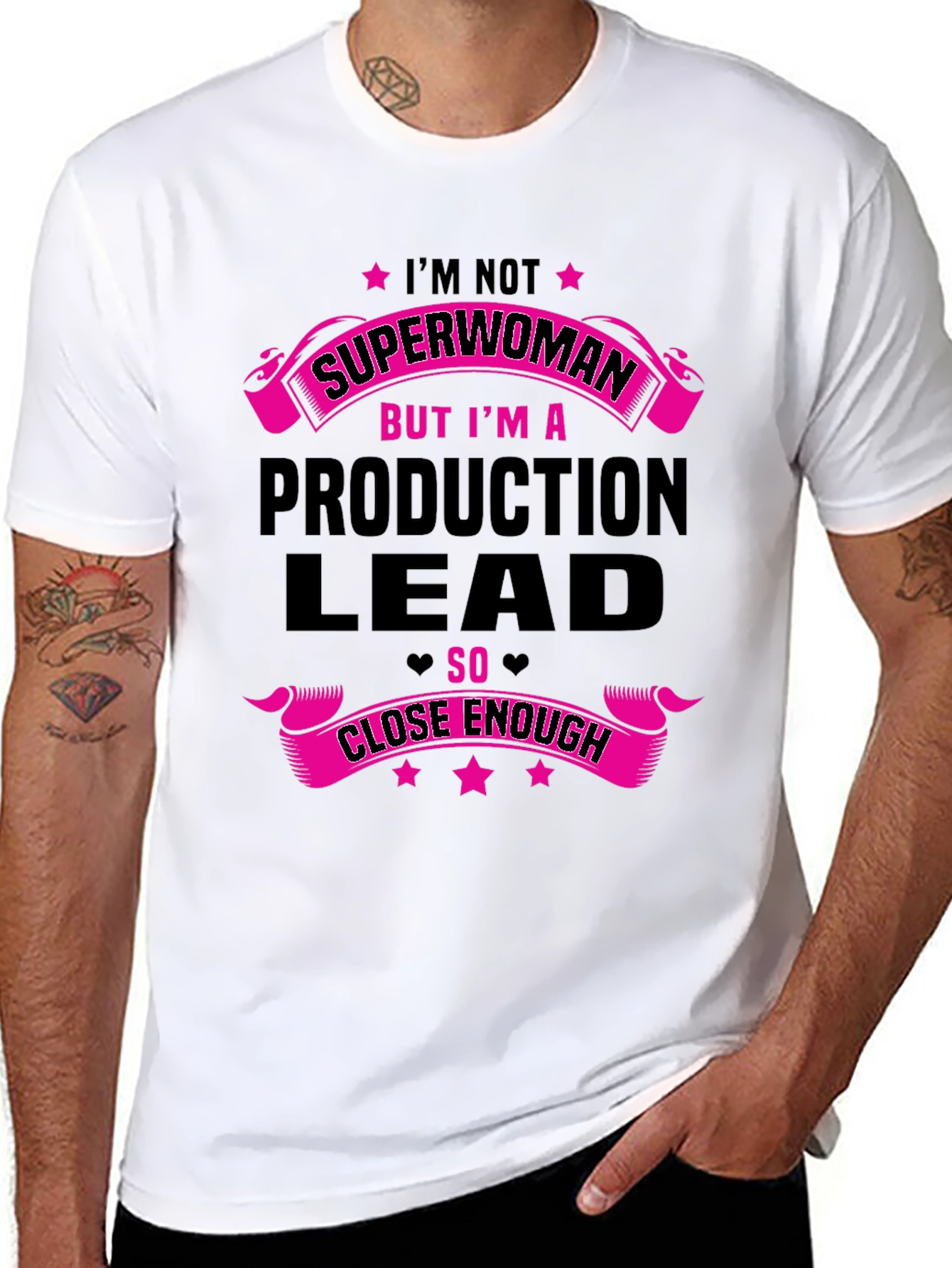 Production Lead Superwoman Funny T-Shirt