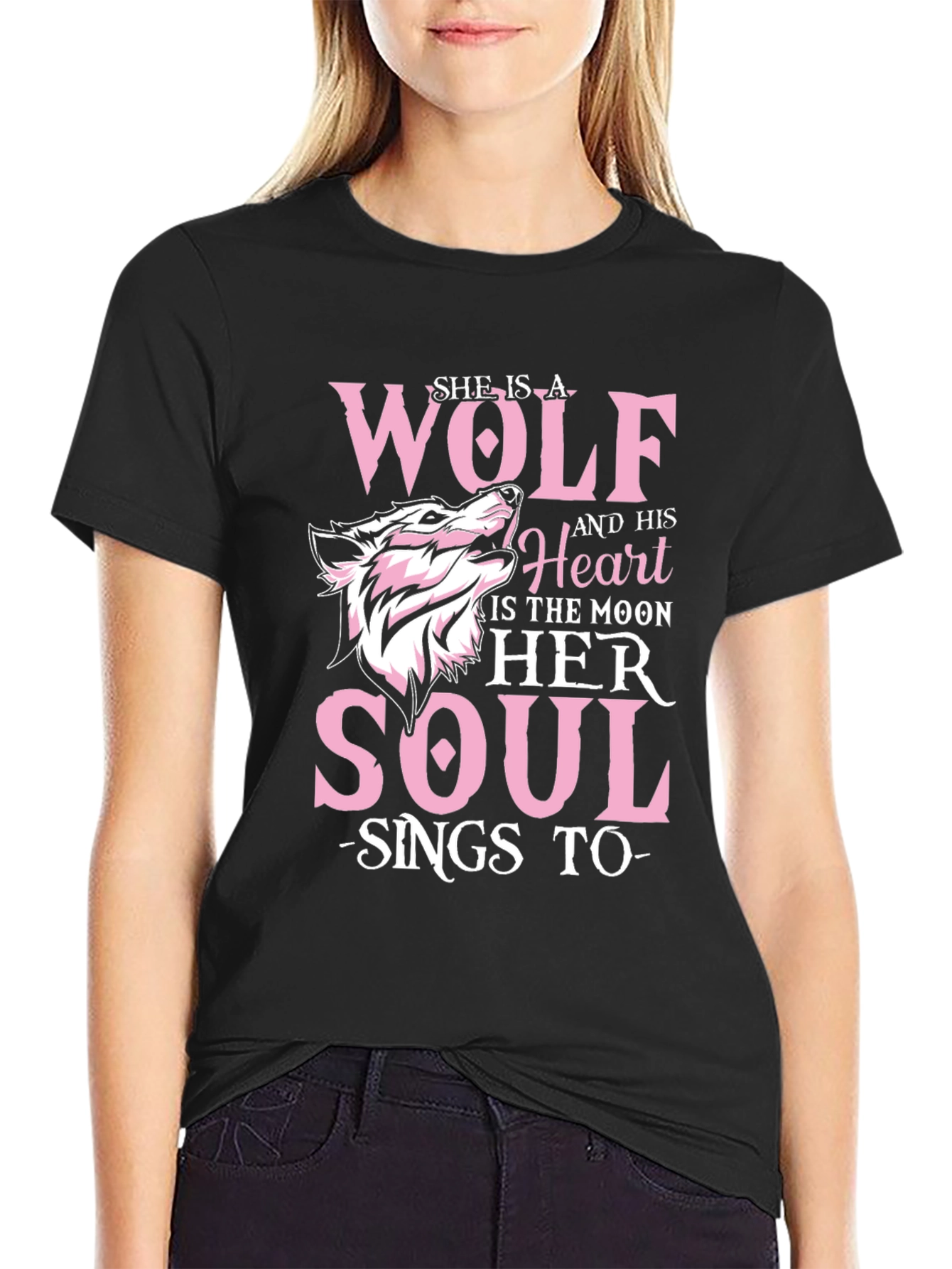 She is a Wolf T-Shirt - Moon Soul Design