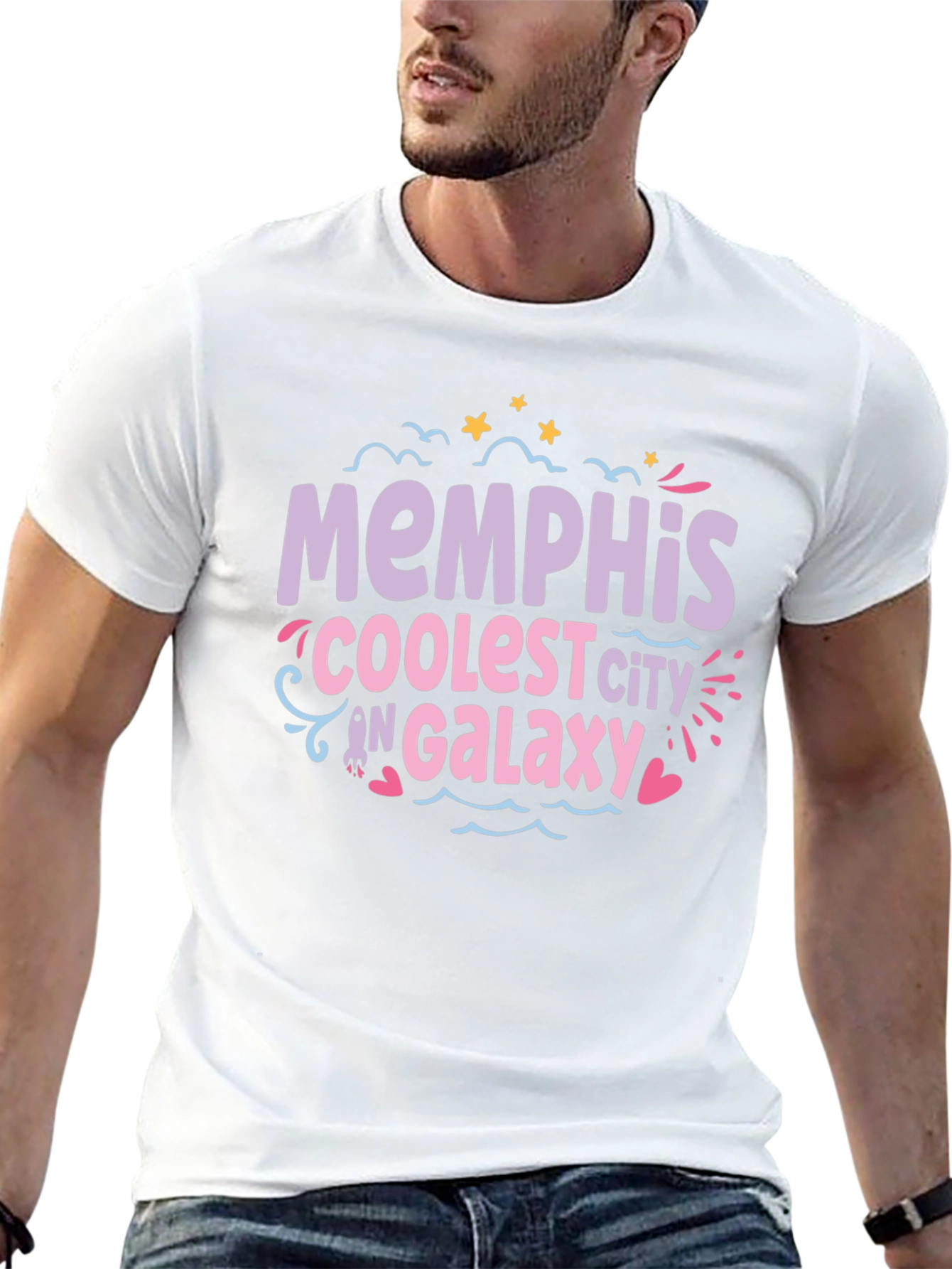 Memphis Coolest City T-Shirt - Black Cotton Tee