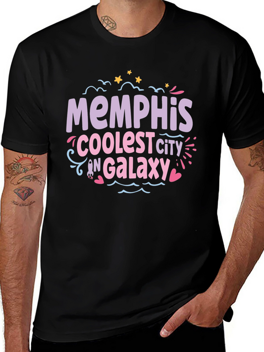 Memphis Coolest City T-Shirt - Black Cotton Tee