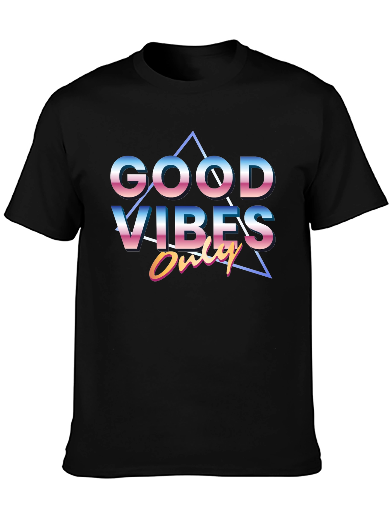 Retro Good Vibes Only Graphic Tee