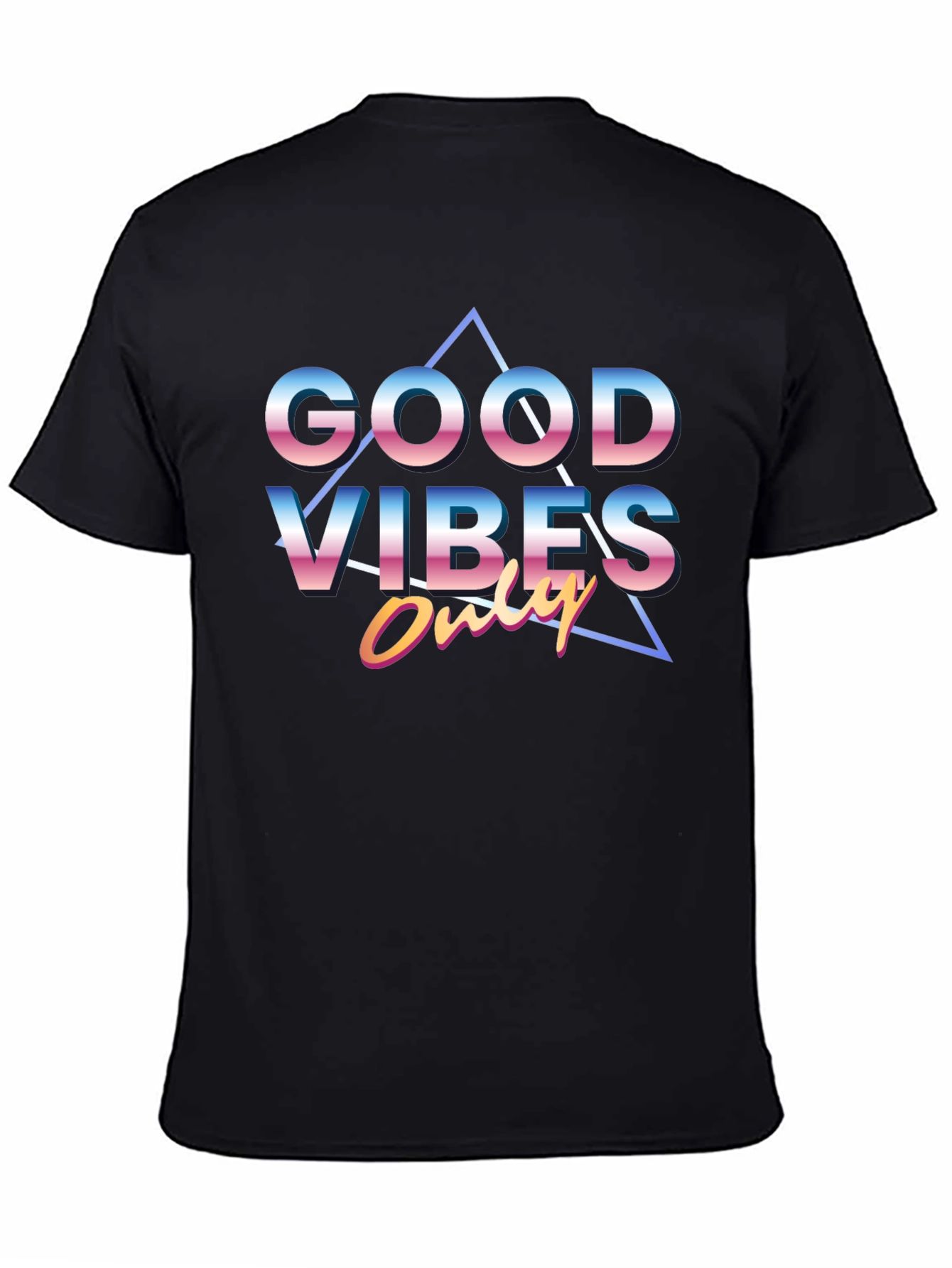 Retro Good Vibes Only Graphic Tee