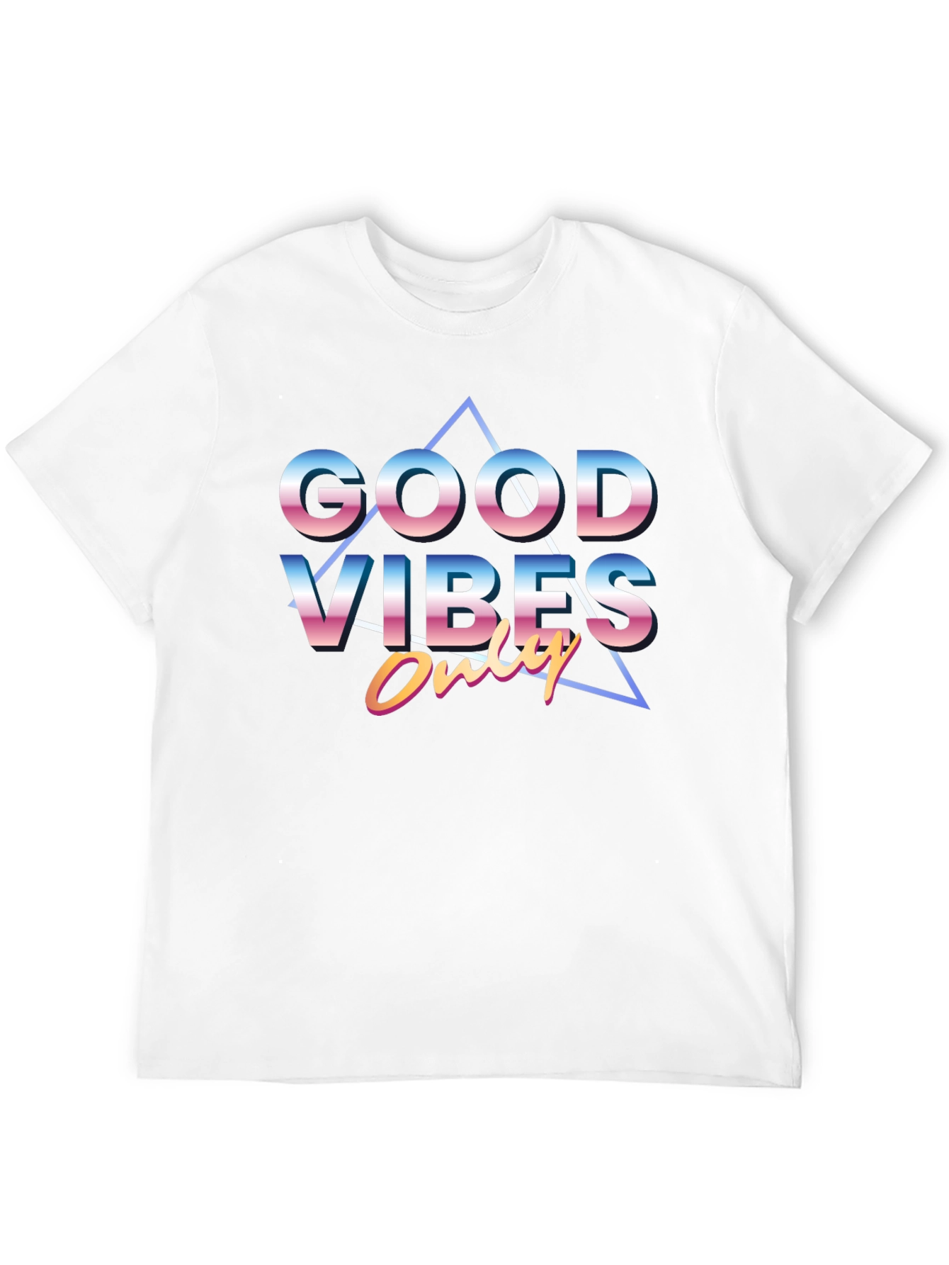 Retro Good Vibes Only Graphic Tee