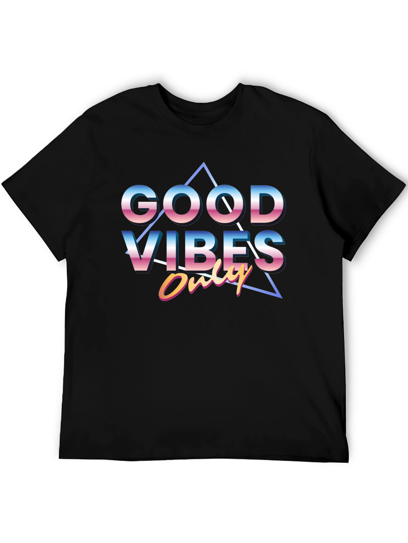 Retro Good Vibes Only Graphic Tee
