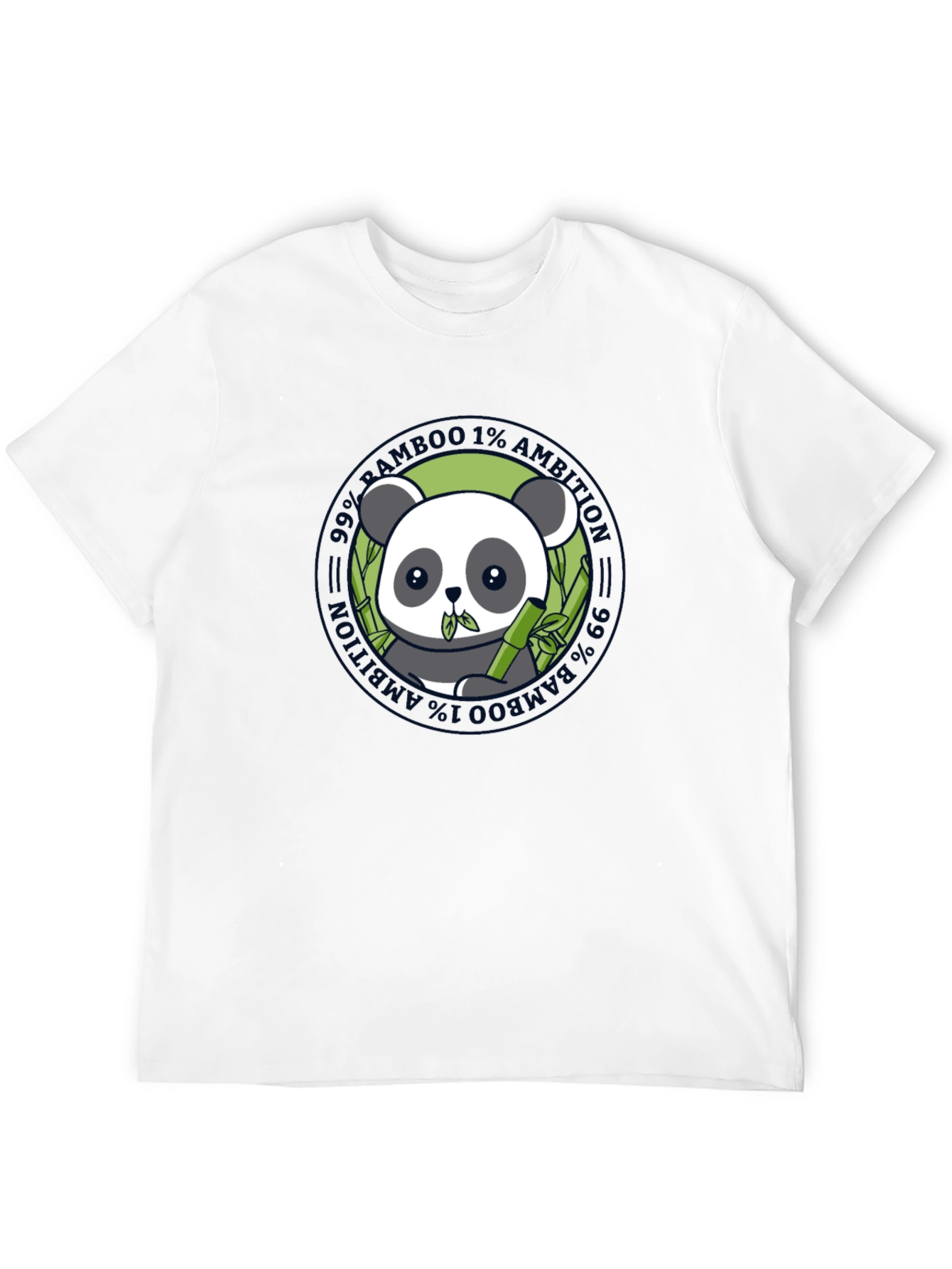 Panda Bamboo T-Shirt - 99% Bamboo 1% Ambition